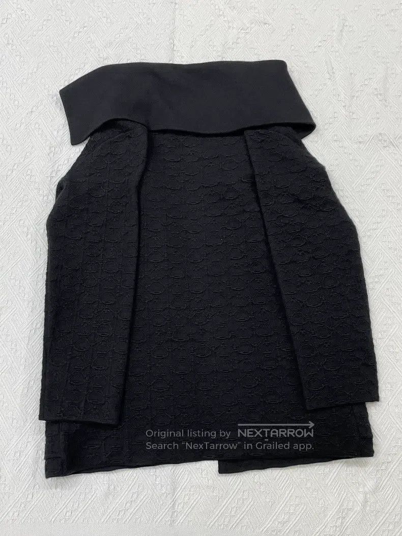 Hermes Hermes Black Dark Patterned Wool Long Knit Open Cardigan J Size XS / US 0-2 / IT 36-38 - 3 Thumbnail