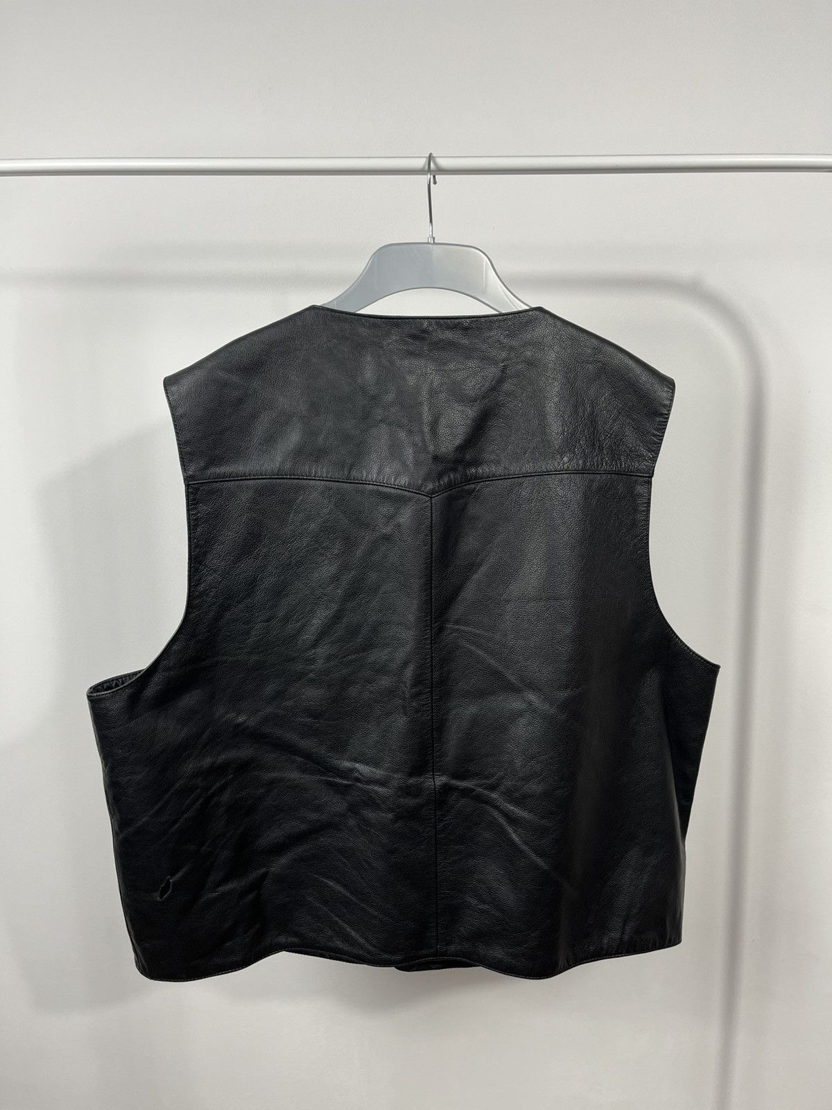 Harley Davidson Harley-Davidson Leather Vest Black Biker Style Size 2XL Size US XXL / EU 58 / 5 - 13 Thumbnail