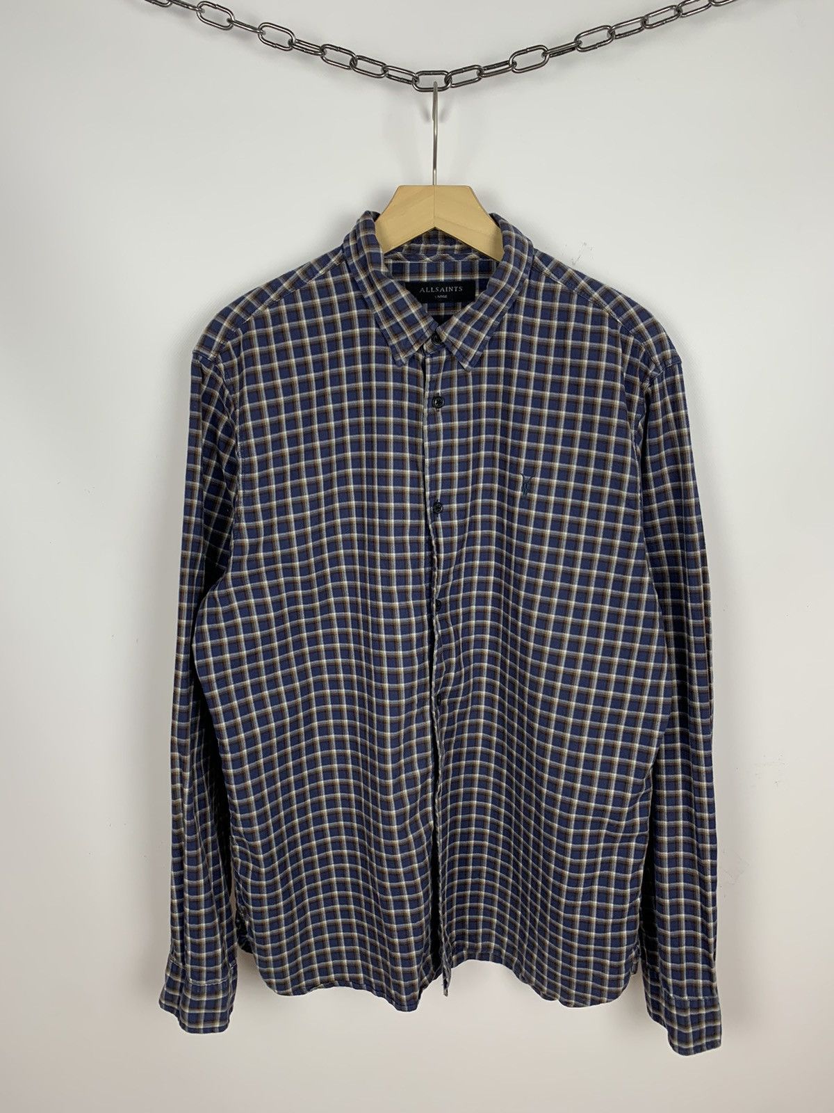 Allsaints Allsaints Plaid Shirt Buttons Ups Men’s Size L Long Sleeve Size US L / EU 52-54 / 3 - 1 Thumbnail