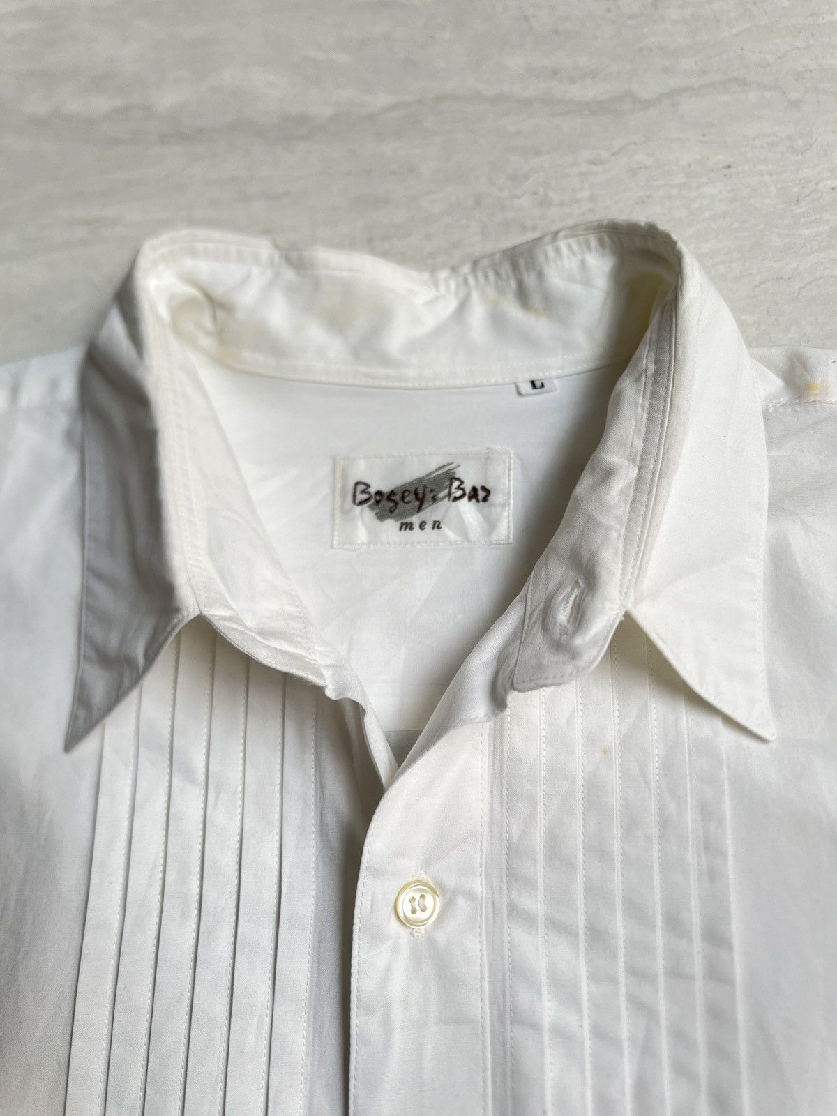 Yohji Yamamoto BOSEY’S BAZ MEN White Shirt Size US L / EU 52-54 / 3 - 5 Thumbnail
