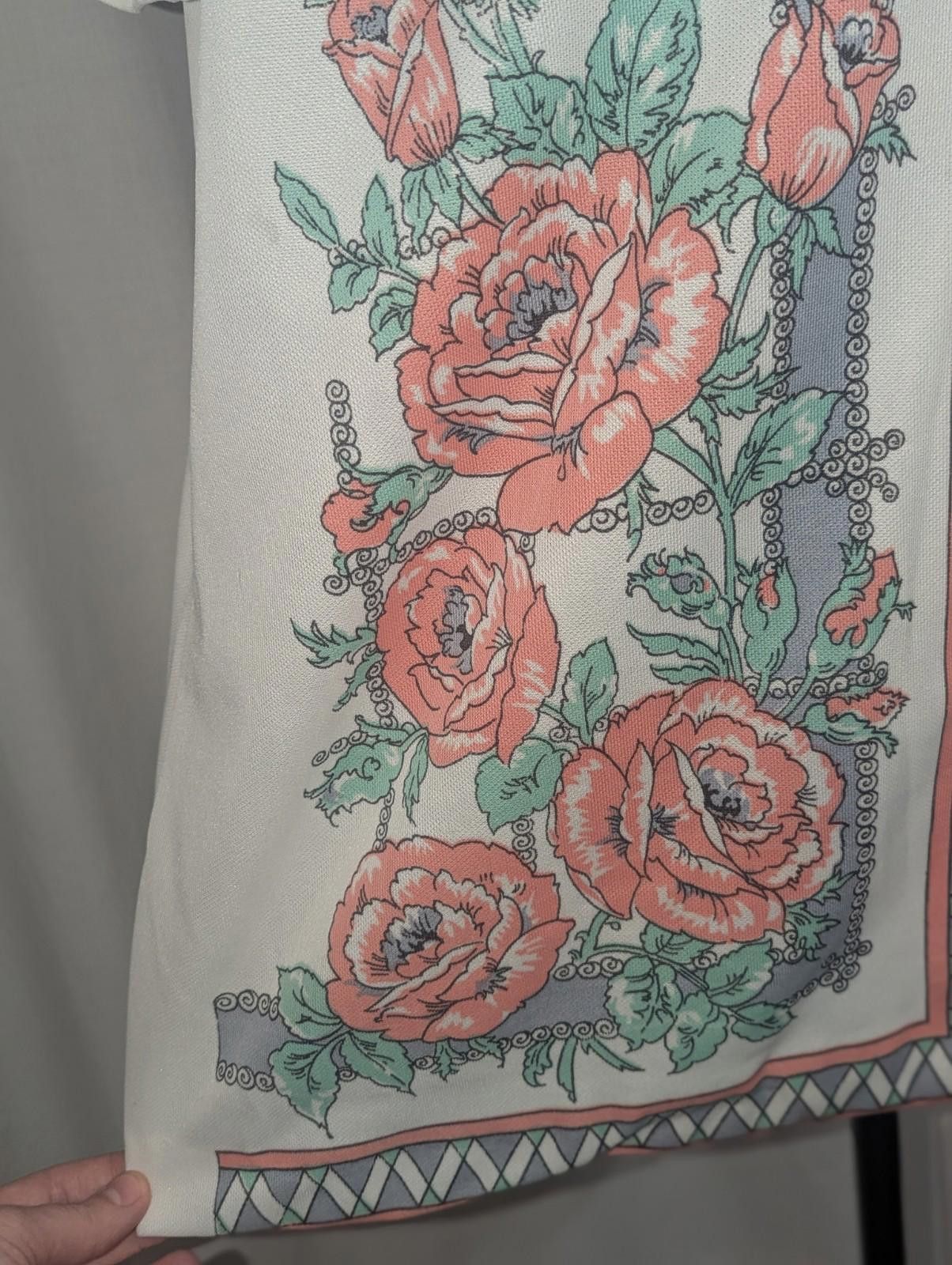 Handmade VTG Handmade 60s 70s Rose Print Polyester Button Up Shirt XL Size XL / US 12-14 / IT 48-50 - 5 Thumbnail