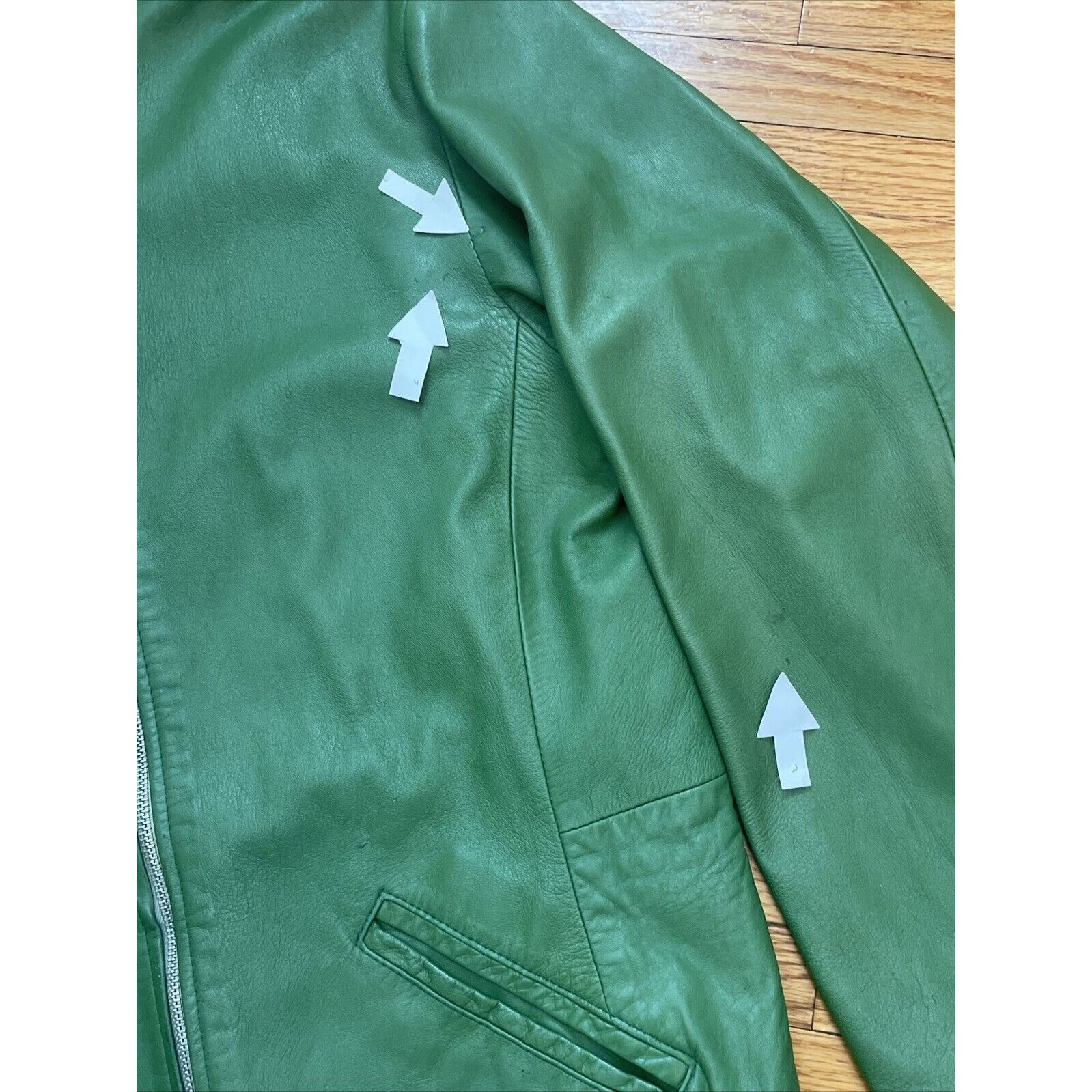 Avirex Vintage XL Avirex Green Leather Varsity Bomber Jacket USA Ma Size US XL / EU 56 / 4 - 11 Thumbnail