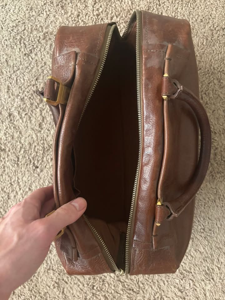 Lanvin VINTAGE LANVIN BROWN LEATHER PURSE / DOCTOR'S BAG $4,999 OBO Size ONE SIZE - 5 Thumbnail