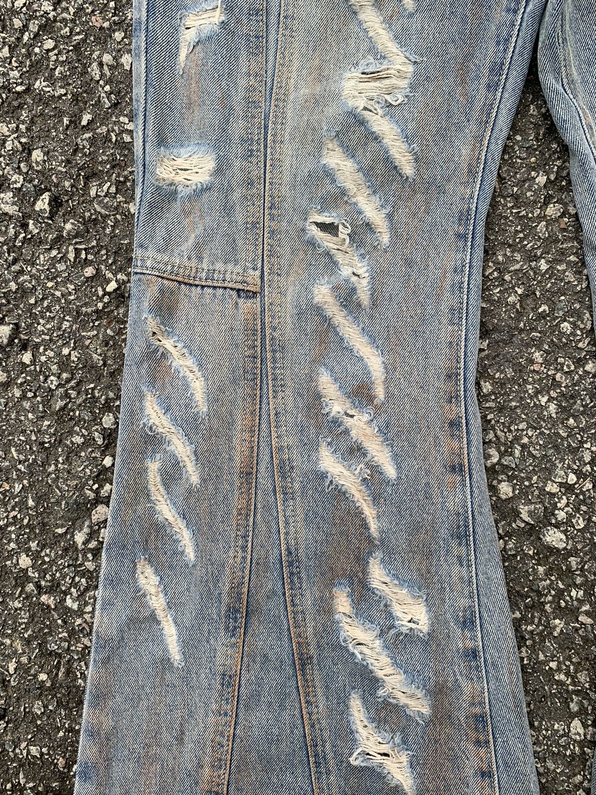 Japanese Brand × Kapital × Vintage FLARE💥 ARGUECULTURE JAPANESE PUNK STYLE DISTRESSED DENIM☠️🎌 Size US 31 - 12 Thumbnail
