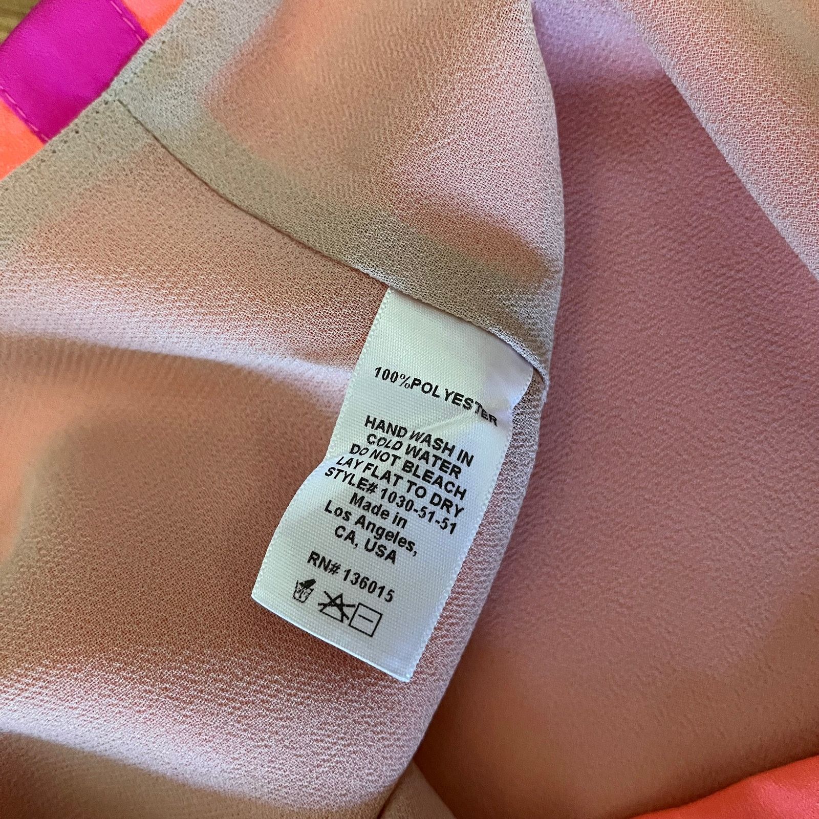 Other NWT Naven Sporty Twiggy Mini Dress Neon Salmon Pop Pink Size XS / US 0-2 / IT 36-38 - 5 Thumbnail