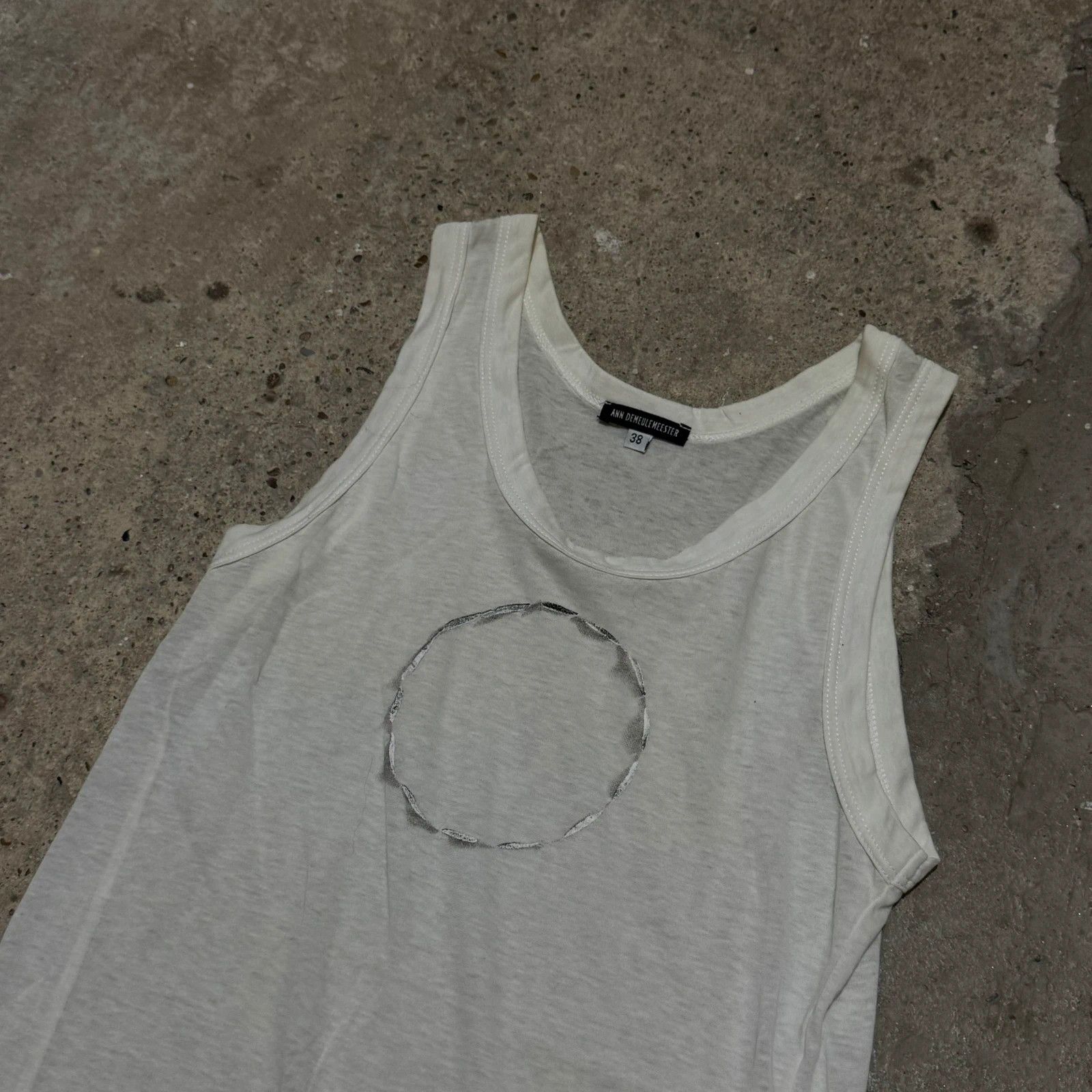 Ann Demeulemeester Ann Demeulemeester circle tank top Size S / US 4 / IT 40 - 2 Thumbnail