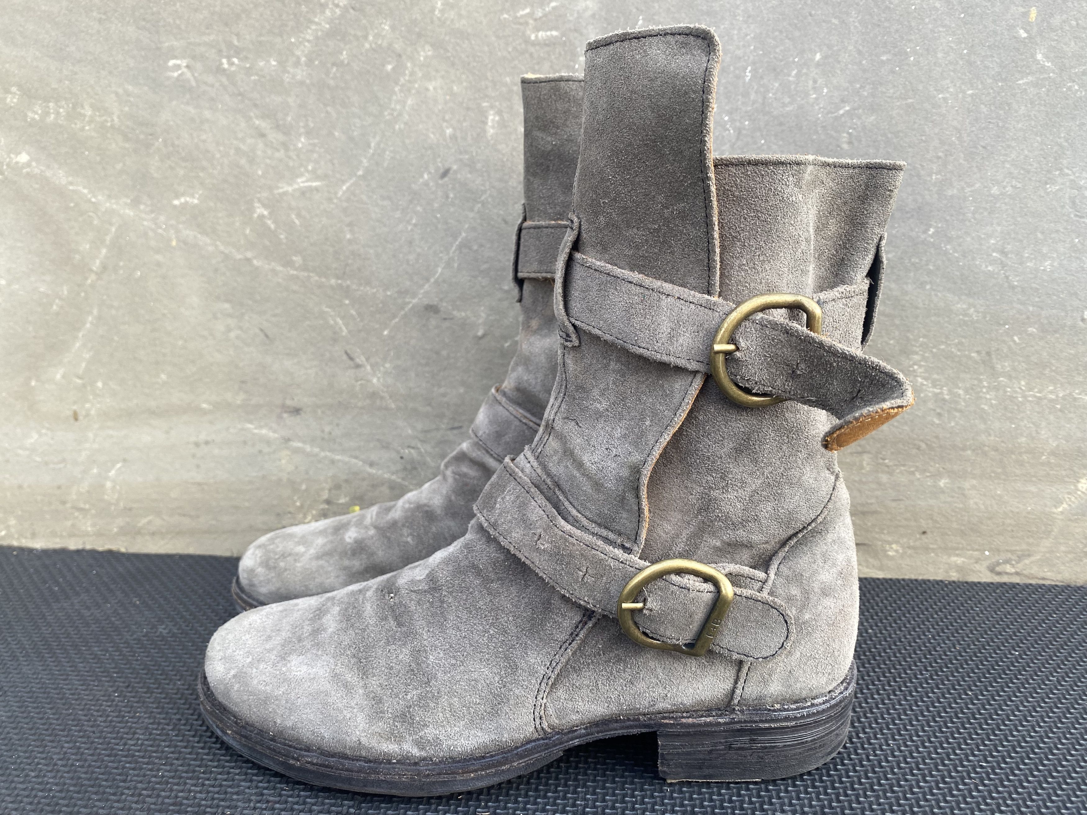 Fiorentini + Baker Fiorentini Baker Eternity Gray Suede Biker Moto Women's Size US 5 / IT 35 - 1 Thumbnail