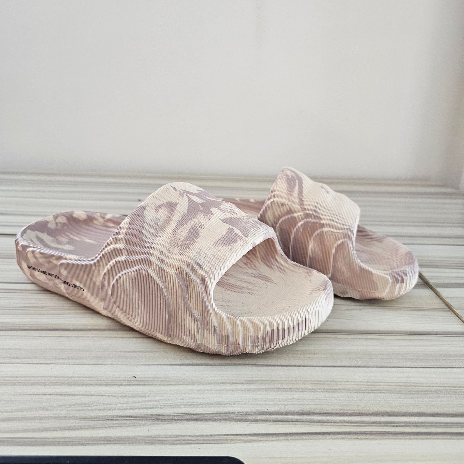 Adidas Adidas Adilette 22 Men's Slide Sandals Sand Strata Size 6 Size US 6 / EU 39 - 1 Thumbnail