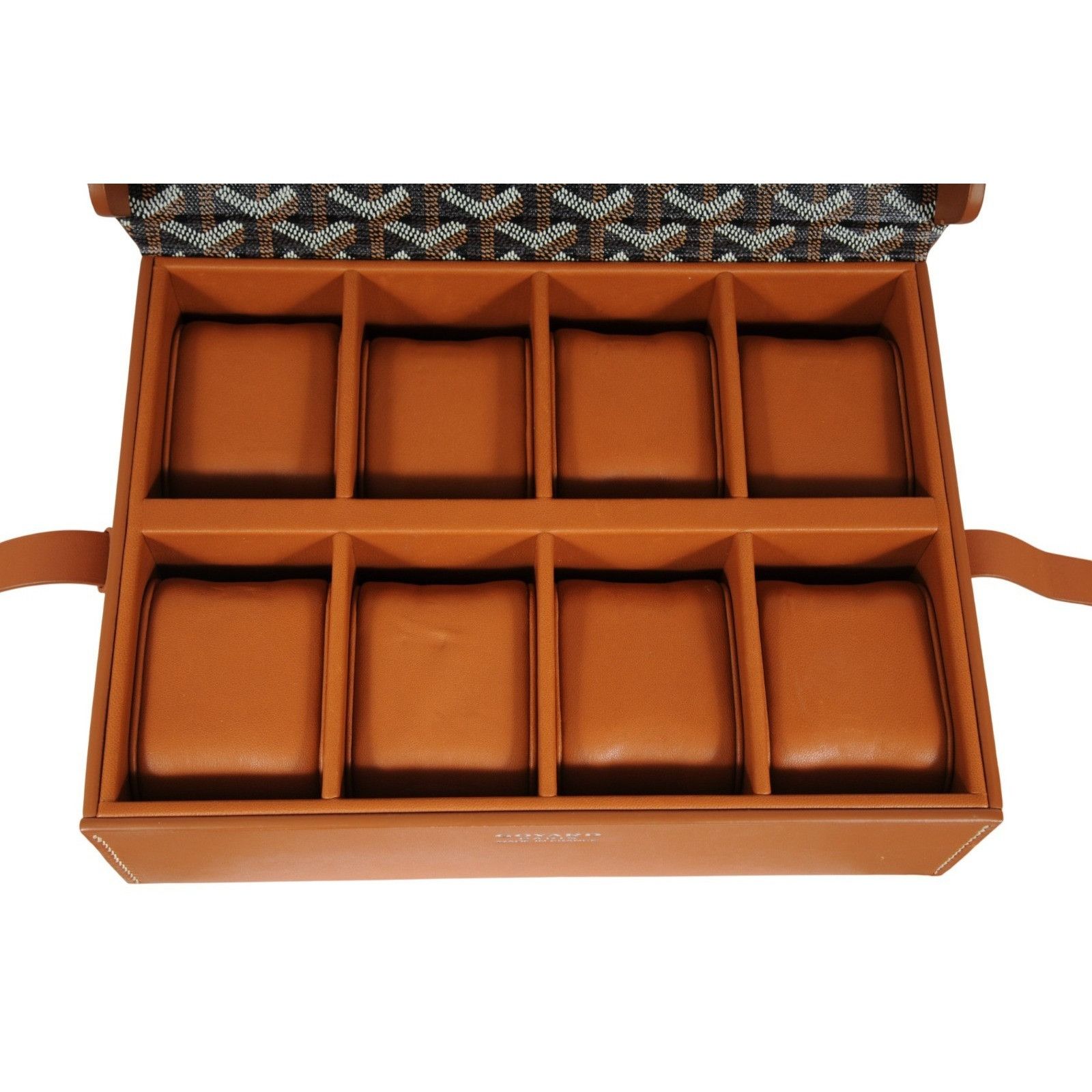 Goyard Montre De Voyage Eight Watch Box Black Tan Travel Trunk Size ONE SIZE - 23 Thumbnail