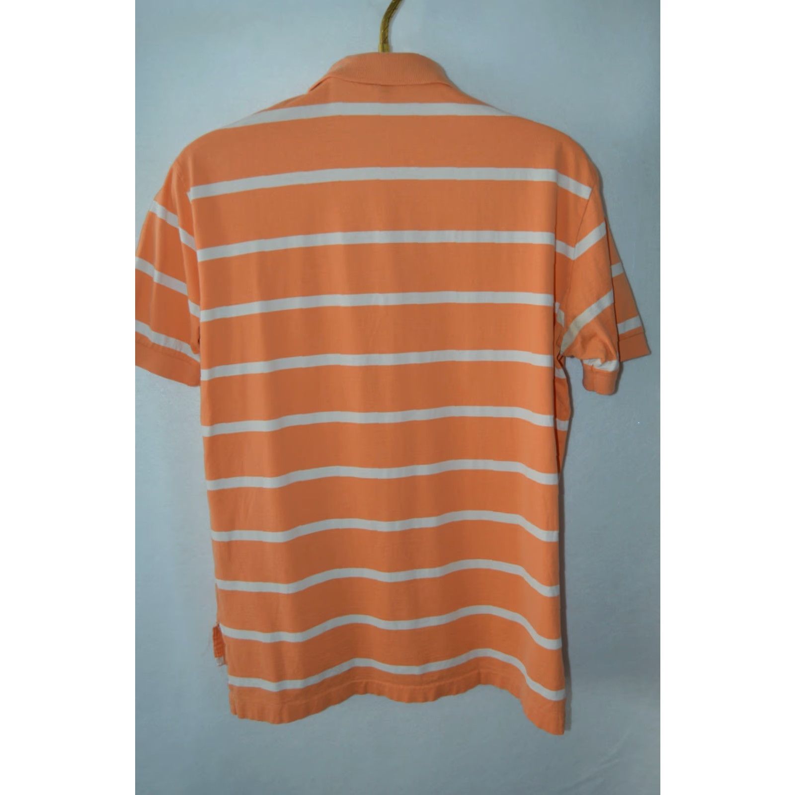 Polo Ralph Lauren VTG Polo Ralph Lauren Men's Polo Shirt SZ M Cotton Orange Stripe Polo Ralph Lauren Shirt M Orange Stripe Classic Polo Mens Size US M / EU 48-50 / 2 - 2 Thumbnail