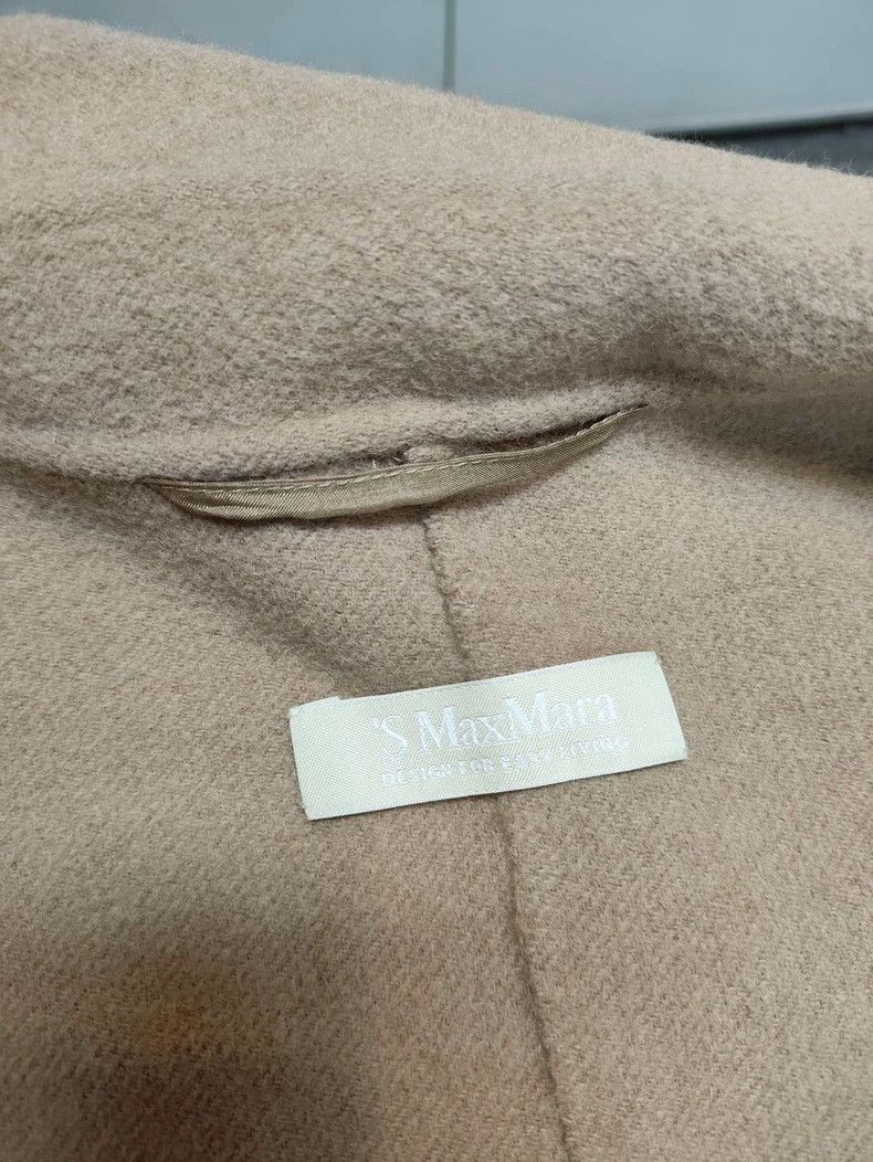 Max Mara Max Mara Coffee color coat cuff logo unbuttoned with belt Size S / US 4 / IT 40 - 3 Thumbnail