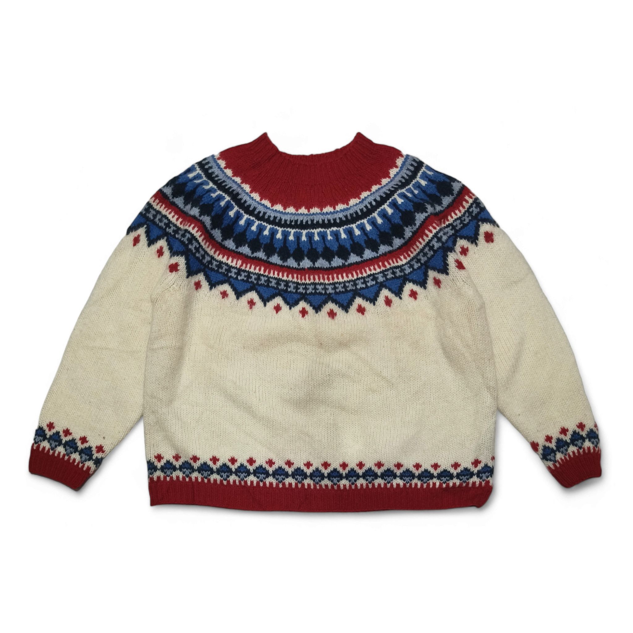 Eddie Bauer Vintage EDDIE BAUER Ethnic Aztec Motifs Knit Thick Sweater Size US L / EU 52-54 / 3 - 1 Thumbnail