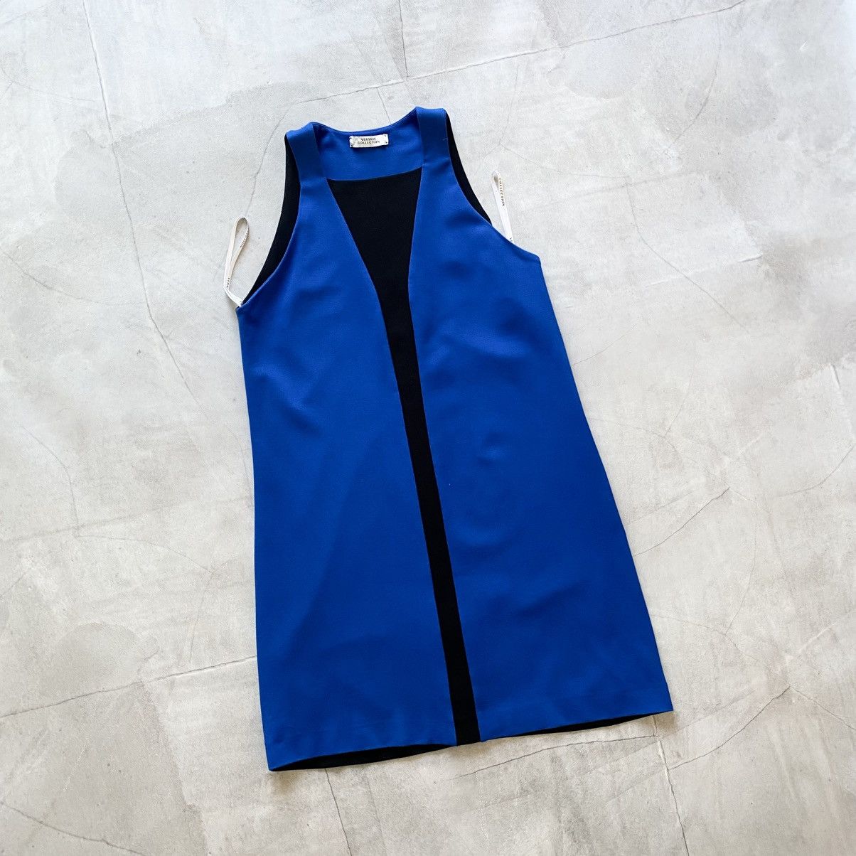 Versus Versace Versace Collection Sleeveless Blue/Black Mini Dress Y2K Size XS / US 0-2 / IT 36-38 - 1 Thumbnail