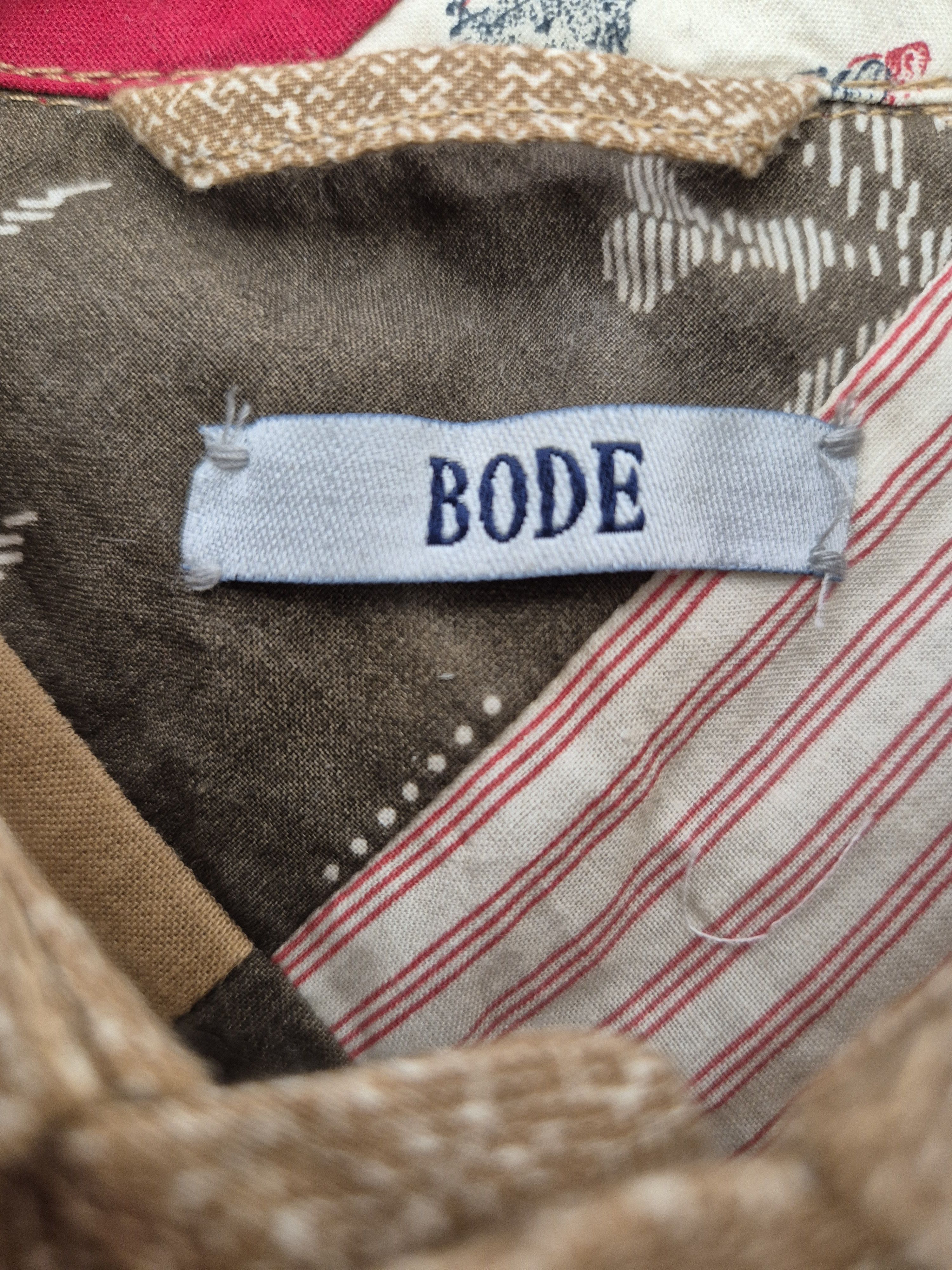 Bode Brown Pony Calico Quilt Shirt XS/S Size US S / EU 44-46 / 1 - 3 Thumbnail