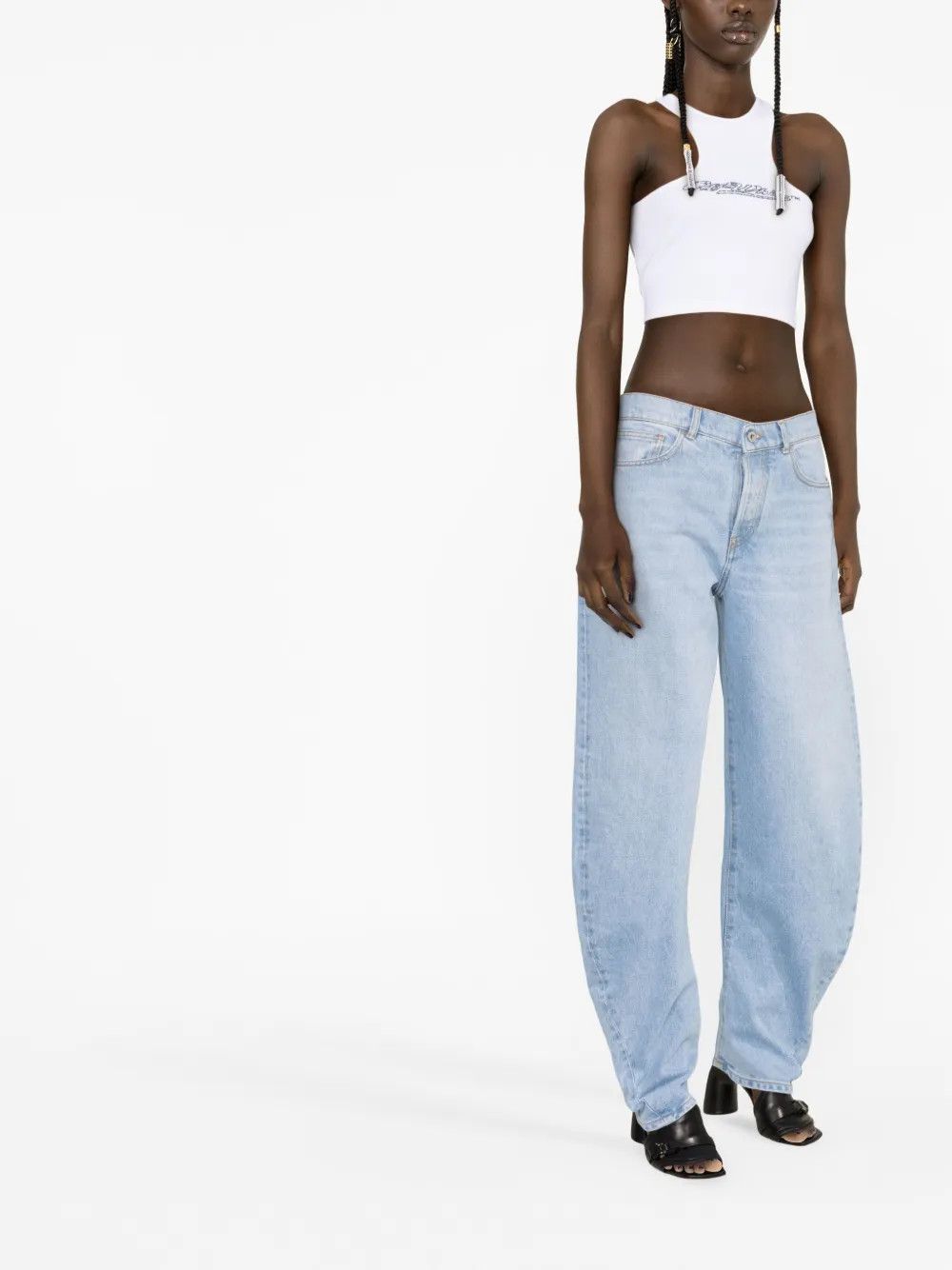 Off-White o1y1225 Denim Pant in Blue Size 24" / US 00 / IT 34 - 2 Thumbnail