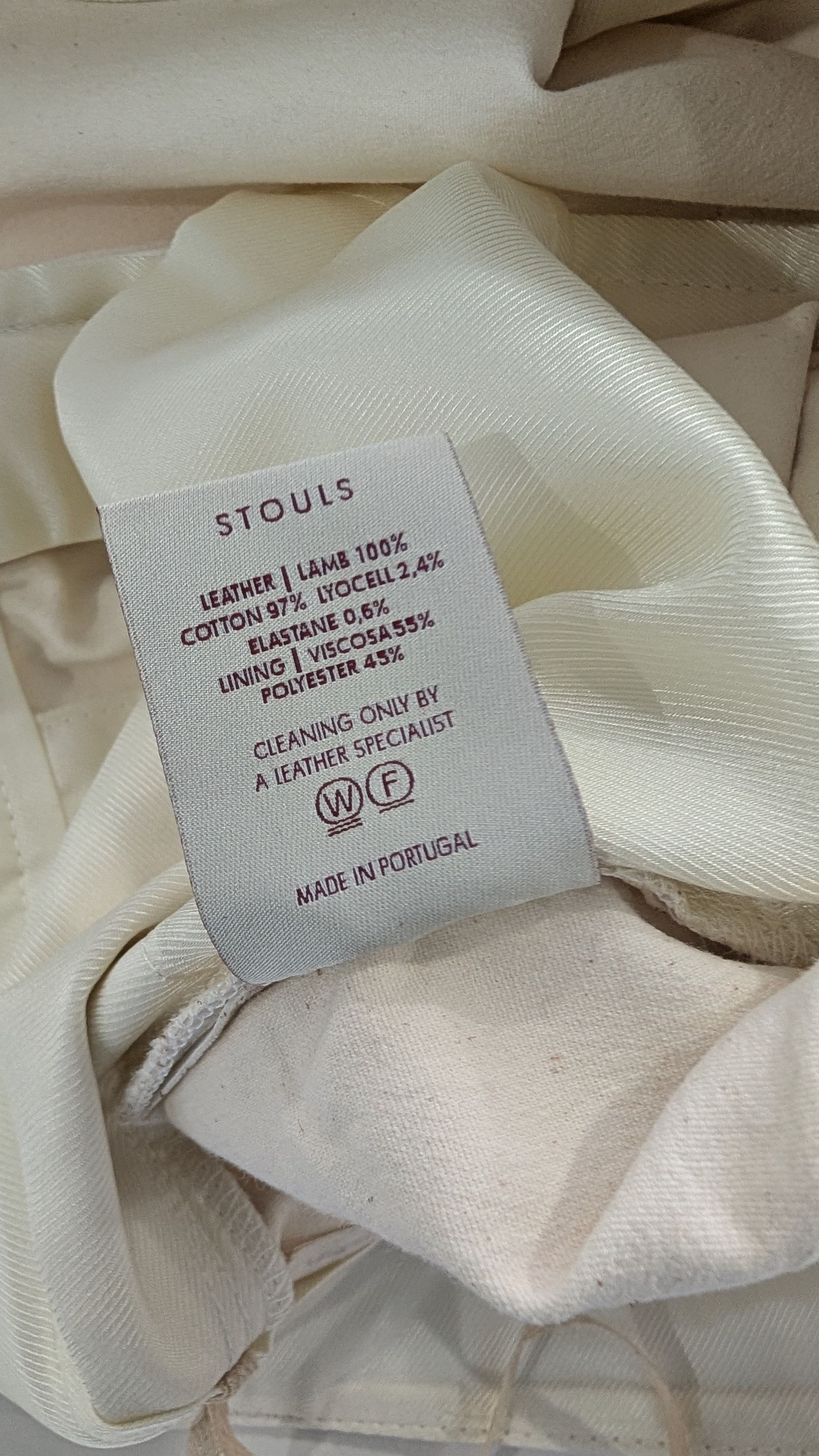 Other STOULS Paris Lilou White Lambskin Leather Pants Wide Leg Size 30" / US 8 / IT 44 - 9 Thumbnail