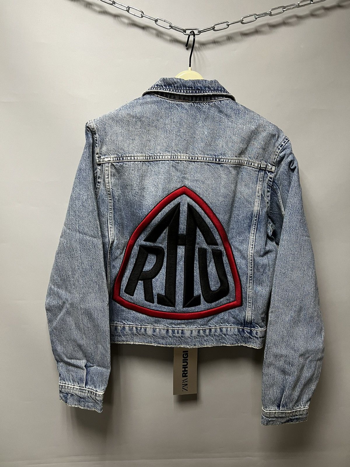 Rhude × Zara RHUDE x Zara CROPPED DENIM JACKET LIMITED Rhuigi NWT NEW Size US S / EU 44-46 / 1 - 2 Thumbnail
