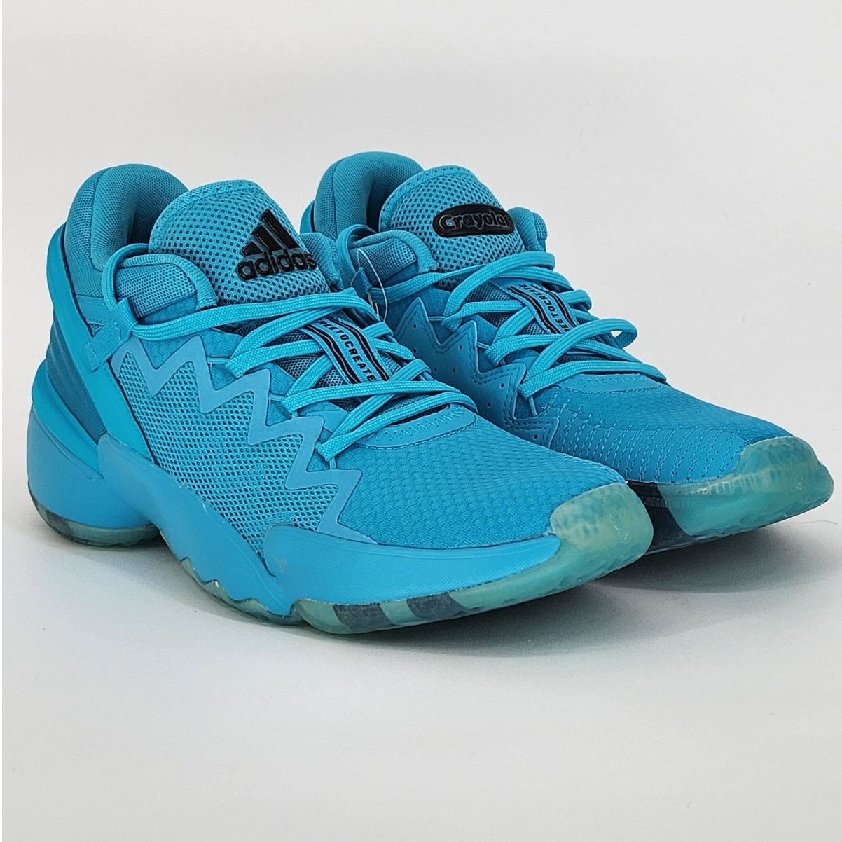 Adidas #2 Crayola Signal Cyan Sky Blue Sneaker Sz