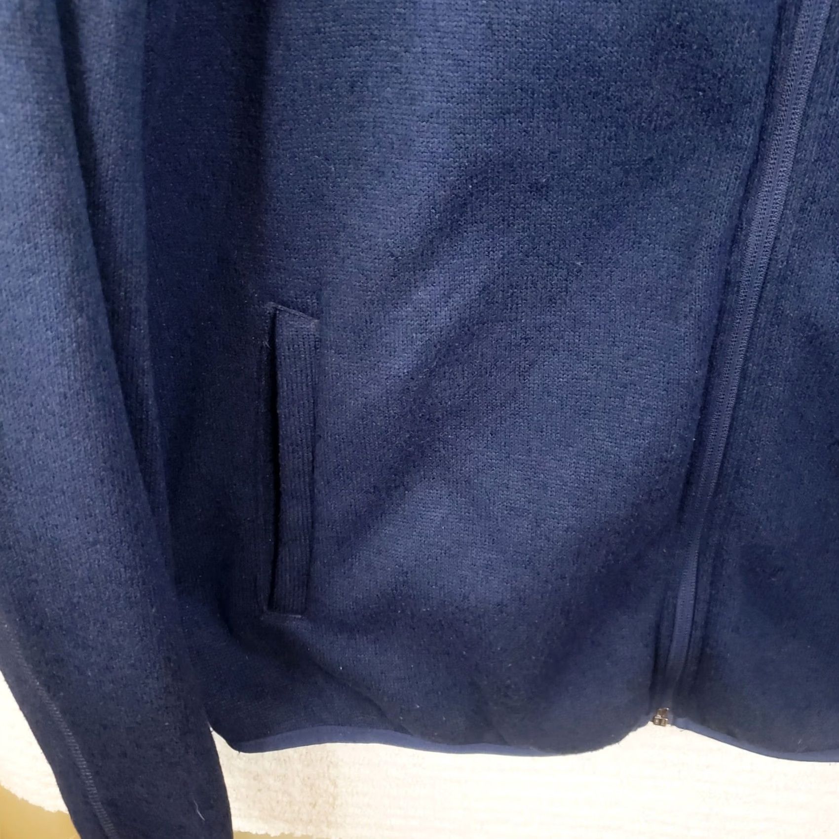 Vintage Ocean Coast Men's L Blue Fleece Long Sleeve Full Zip Jacket Front Zip Pocket Size US L / EU 52-54 / 3 - 4 Thumbnail