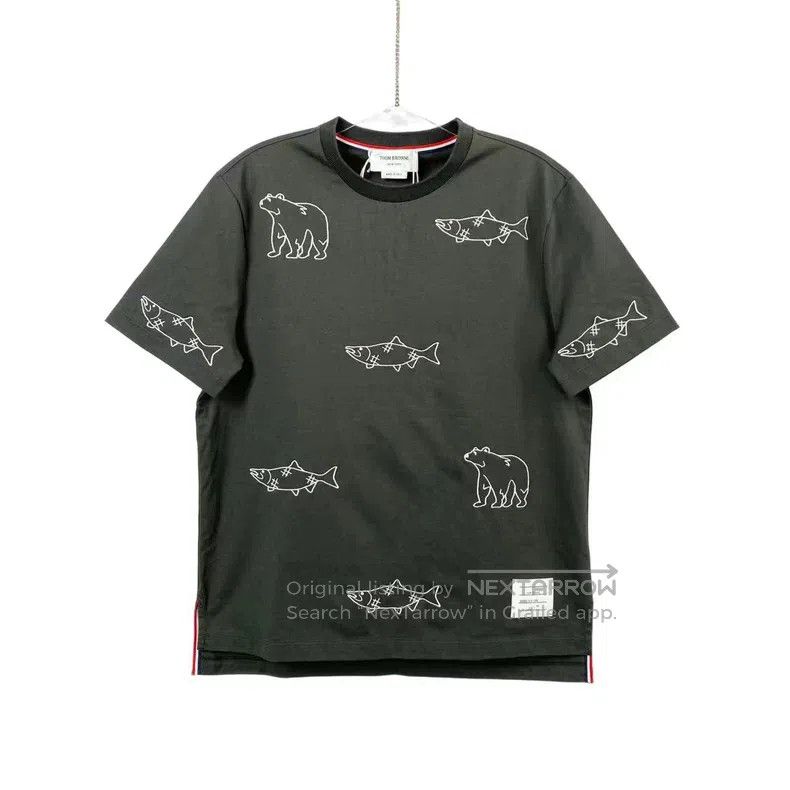 Thom Browne Thom Browne Baburin embroidery short sleeves Size US S / EU 44-46 / 1 - 1 Thumbnail