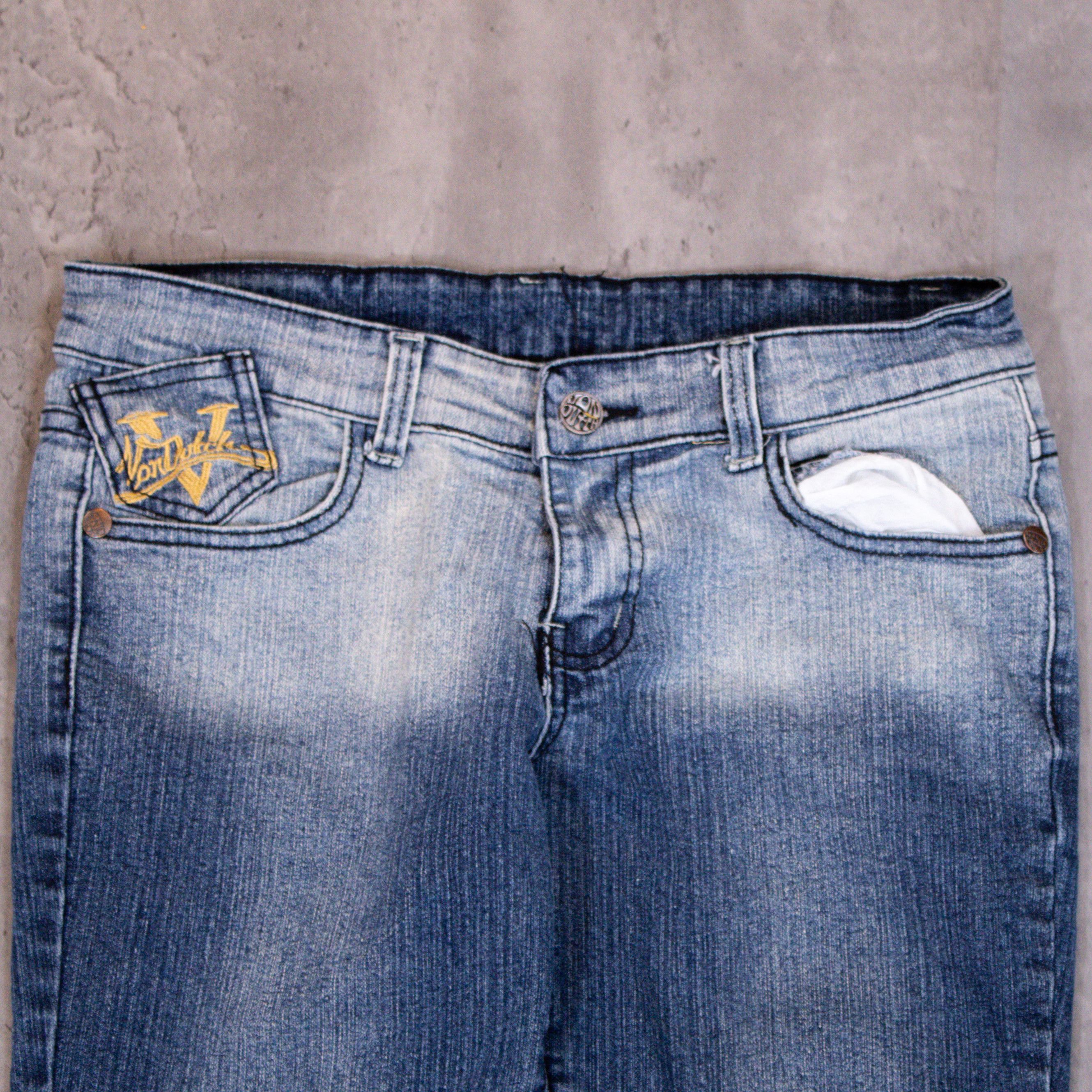 Vintage × Von Dutch Y2K 2000's Von Dutch Midwash Indigo Skinny Denim Jeans Pants Size US 30 / EU 46 - 6 Thumbnail