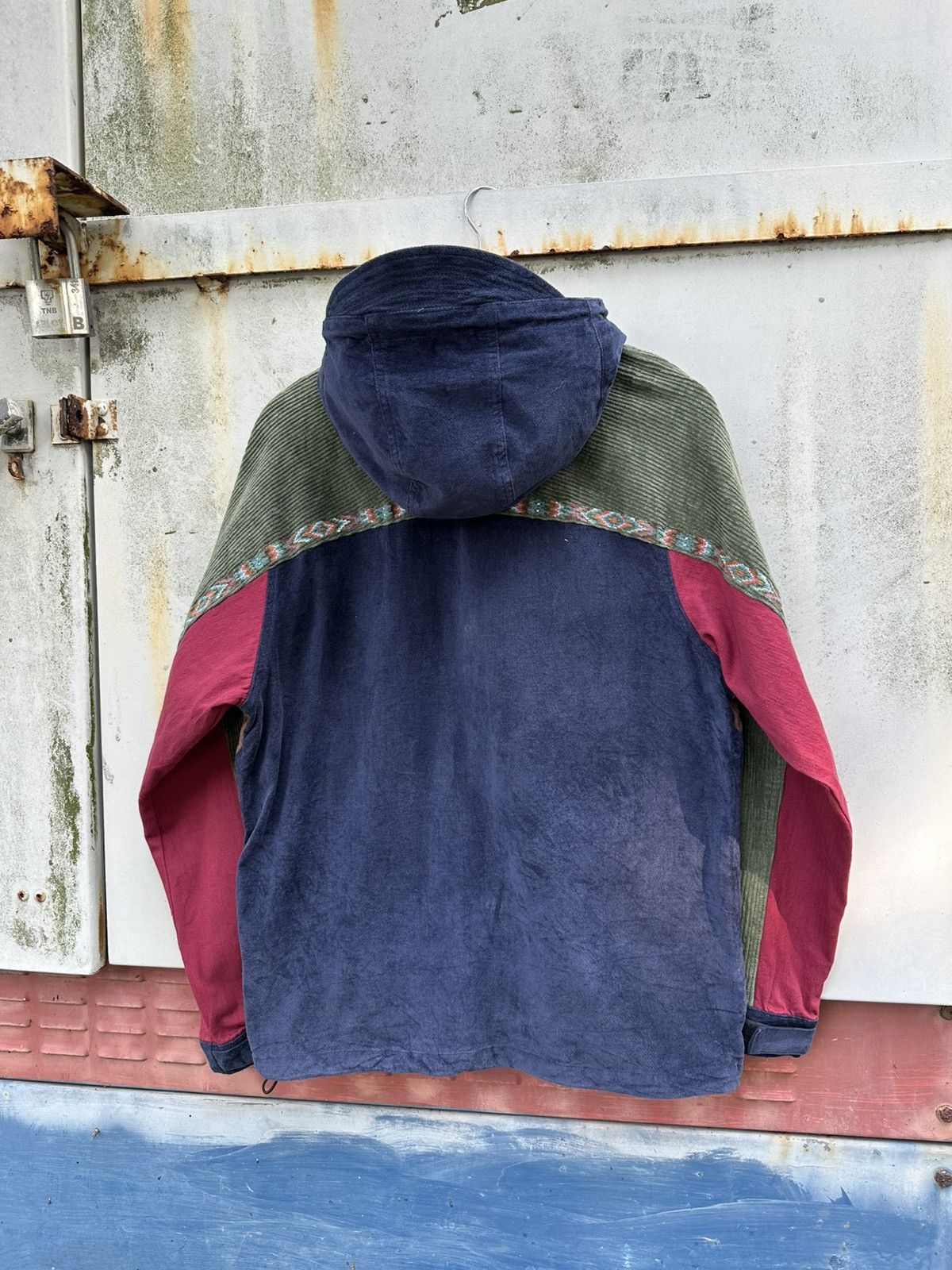 Japanese Brand 👹Titicaca Quilted Colorblock Corduroy Jacket Size US L / EU 52-54 / 3 - 3 Thumbnail