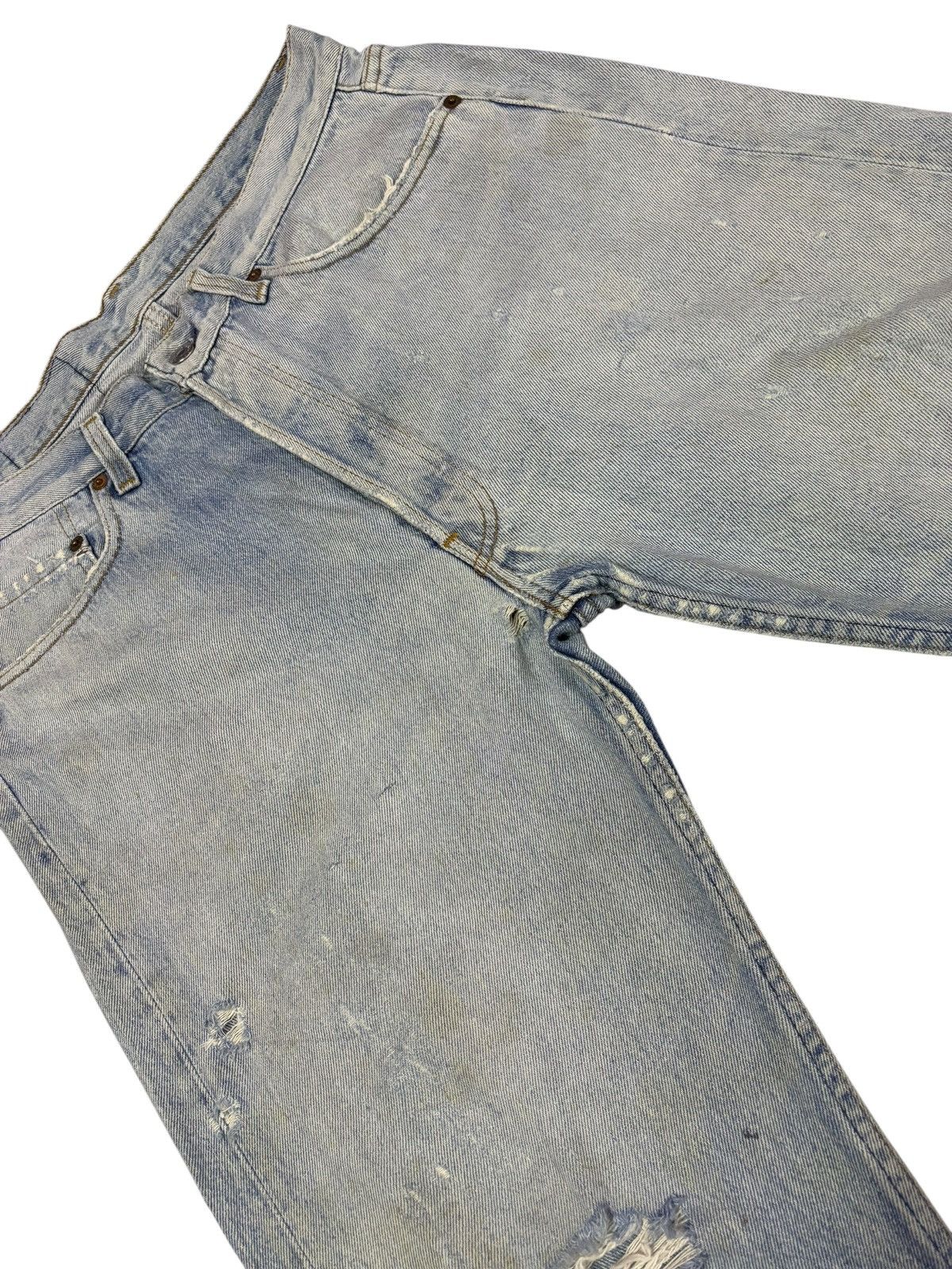 Levi's Vintage Levi’s 90’s 505 Distressed Jeans Size US 34 / EU 50 - 4 Thumbnail