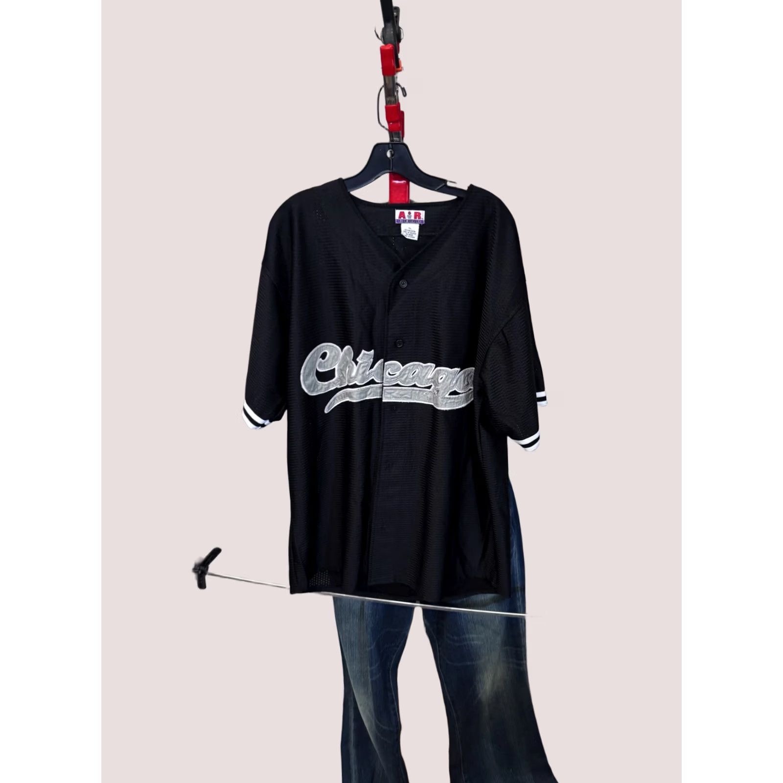 Vintage Air Gear Baseball JERSEY SHIRT XL Extra Large Chicago Mens Size US XL / EU 56 / 4 - 1 Thumbnail