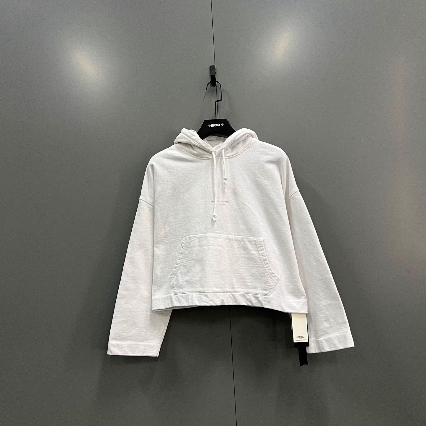 Acne Studios Acne Studios White Printed Small Logo Hoodie XXS Size XXS / US 00 / IT 34 - 1 Thumbnail