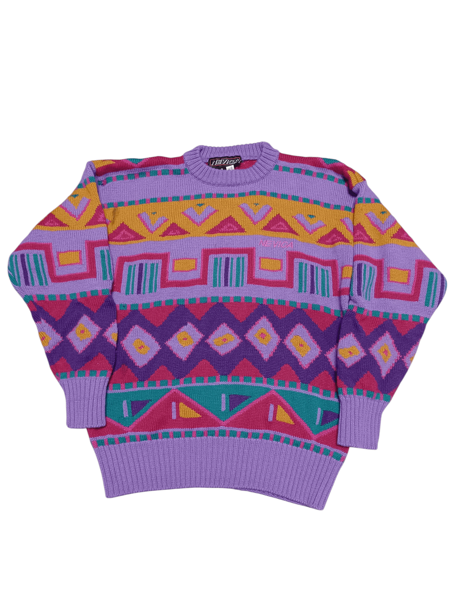Nevica 100% WOOL NEVICA VINTAGE 90S MADE IN HONG KONG SWEATER Size US M / EU 48-50 / 2 - 1 Thumbnail