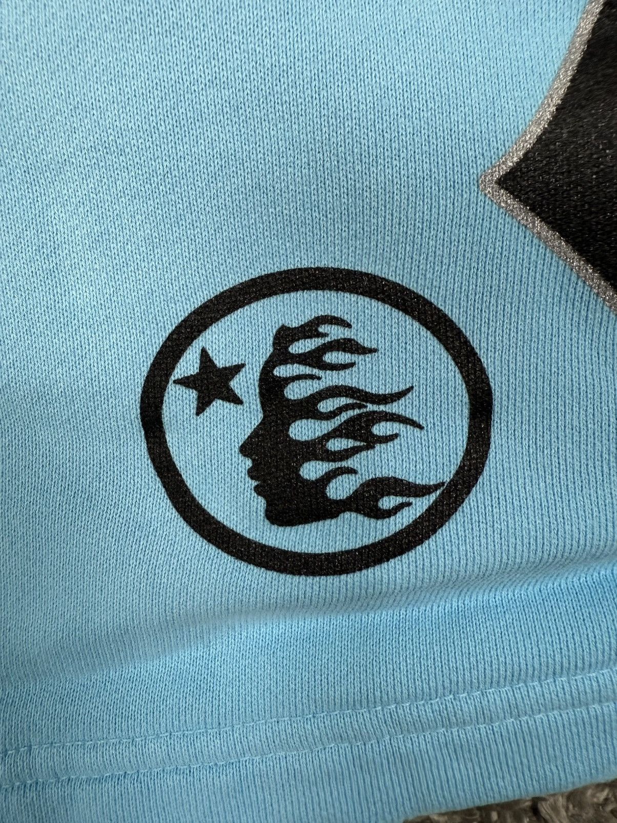 HELLSTAR Hellstar Blue/Black Flame Shorts Size US 28 / EU 44 - 3 Thumbnail