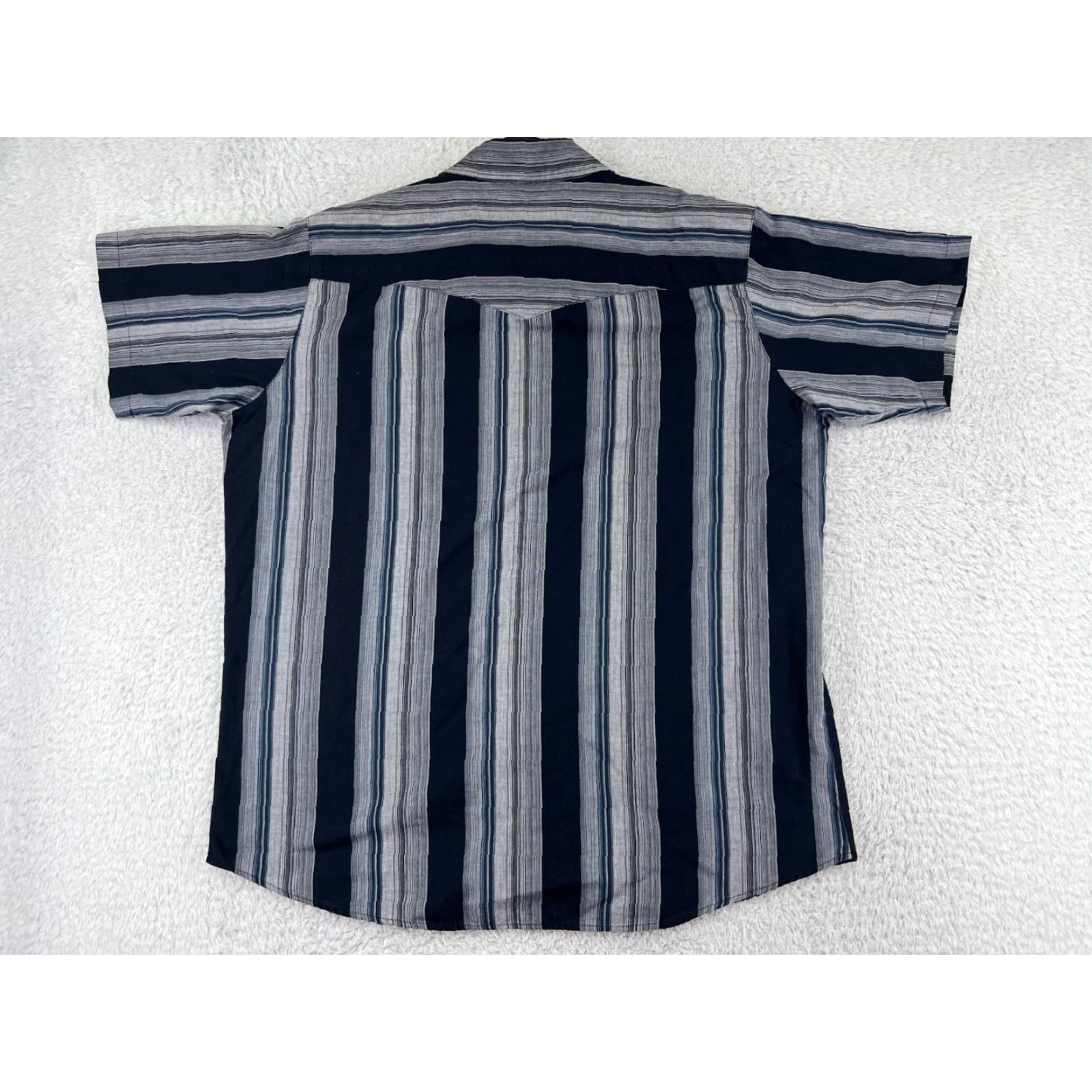 Vintage Canyon Guide Shirt Mens XL Blue Stripe Western Pearl Snap Pockets Shirt Mens XL Blue Stripe Western Canyon Guide Size US XL / EU 56 / 4 - 2 Thumbnail