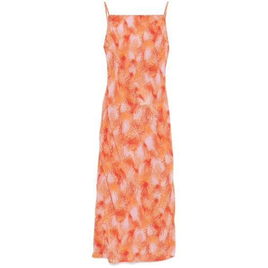 Iro IRO Women Dresses SOLVA WM33 MUL02 ORANGE Size S / US 4 / IT 40 - 1 Thumbnail