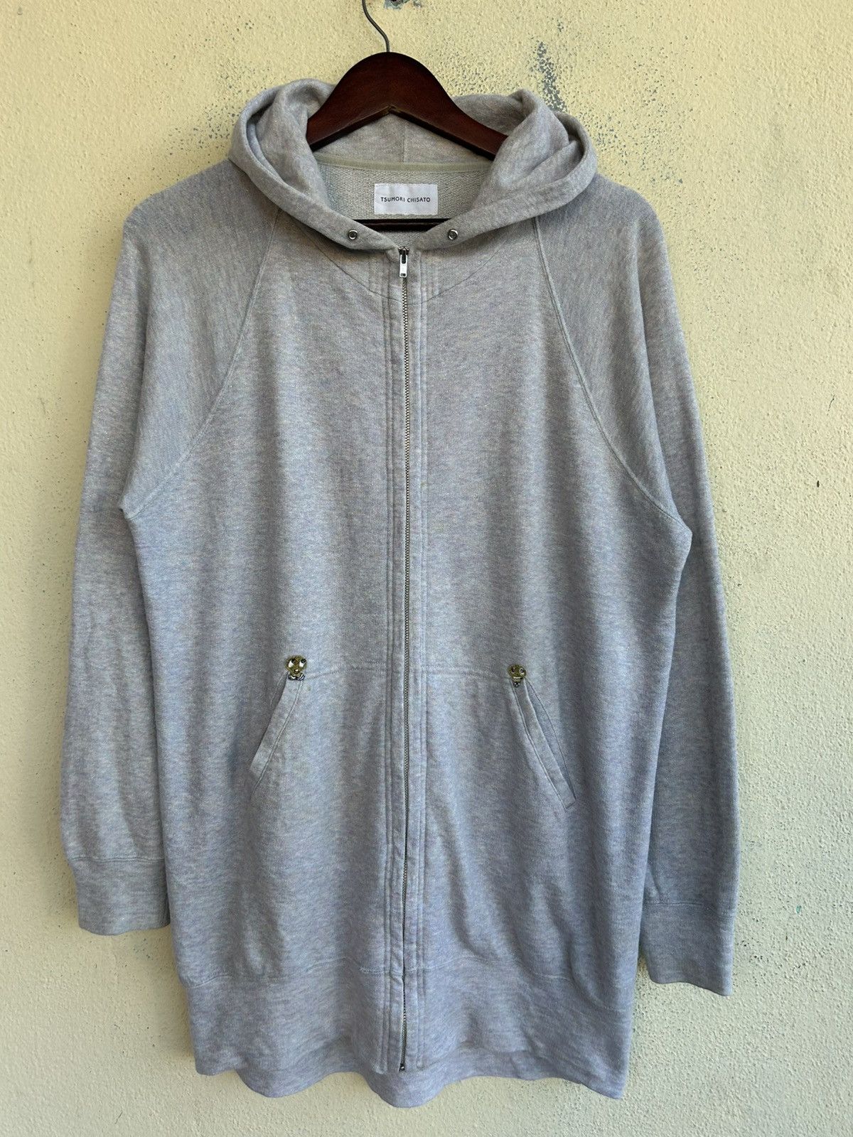 Tsumori Chisato Shimmery Hoodie With Mini Embroidered Skull Patch Size XS / US 0-2 / IT 36-38 - 1 Thumbnail