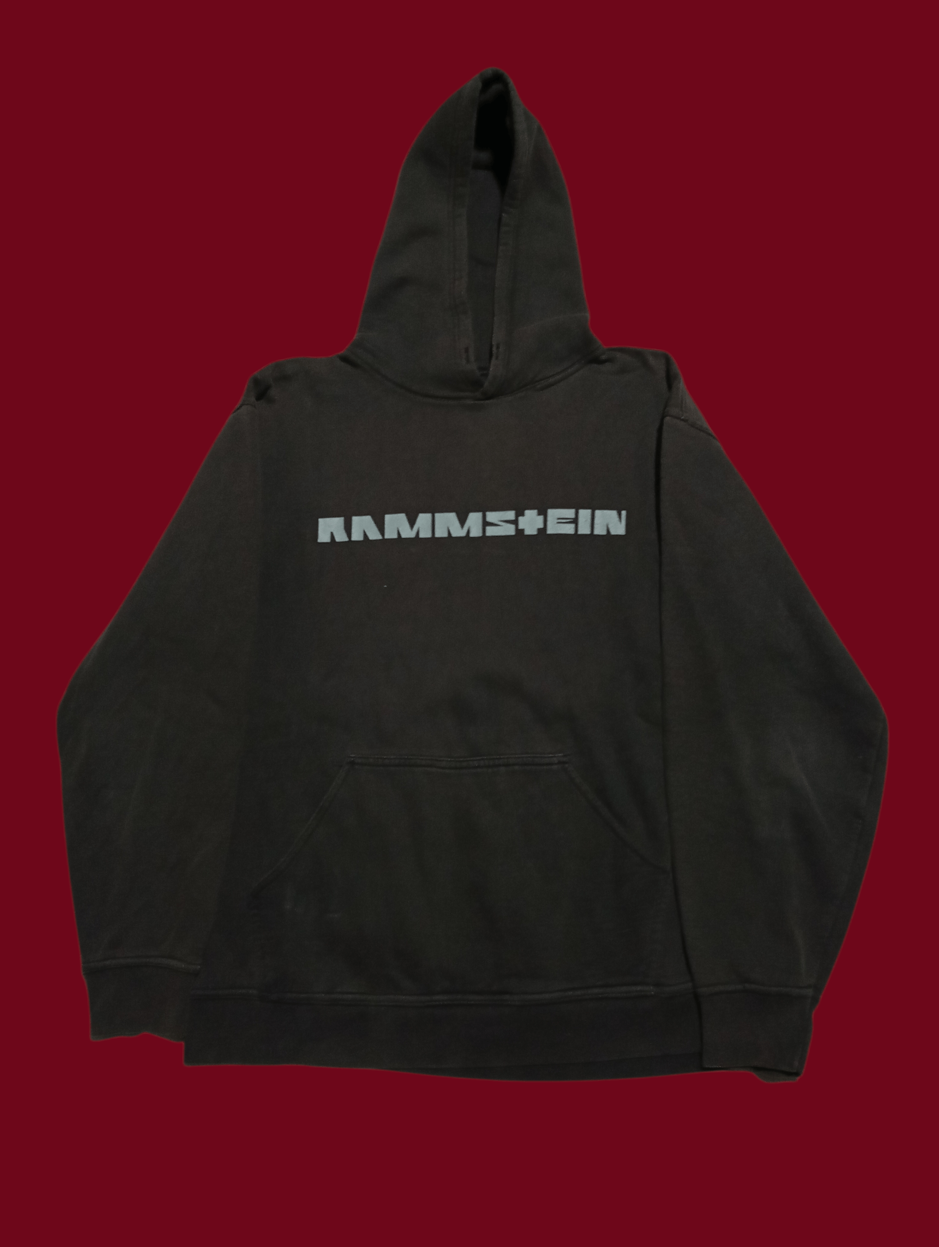 Band Tees Rammstein Faded Logo Hoodie Size US L / EU 52-54 / 3 - 3 Thumbnail