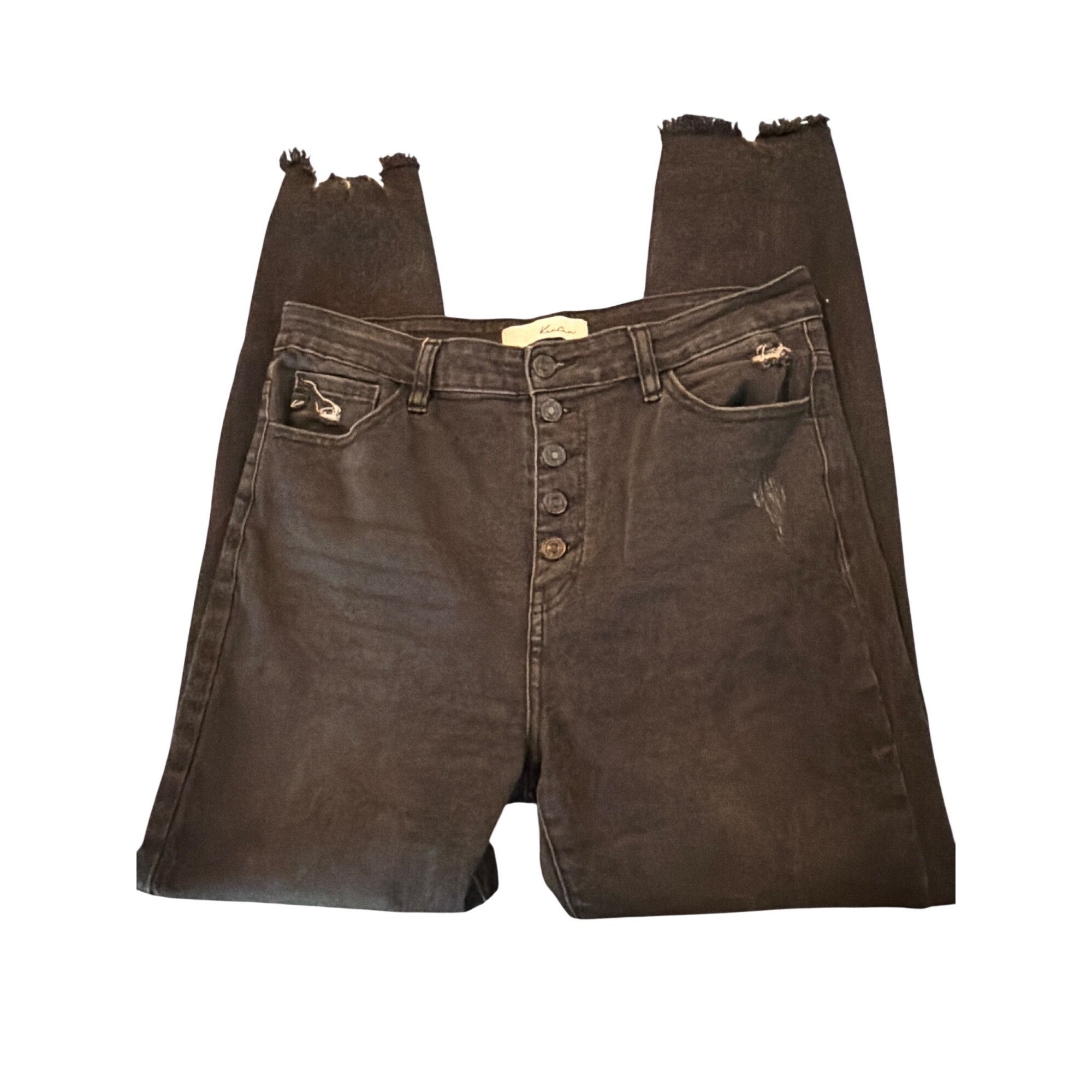 Other KanCan High Waist Distressed Black Skinny Jeans Exposed Butt Size 30" / US 8 / IT 44 - 2 Thumbnail