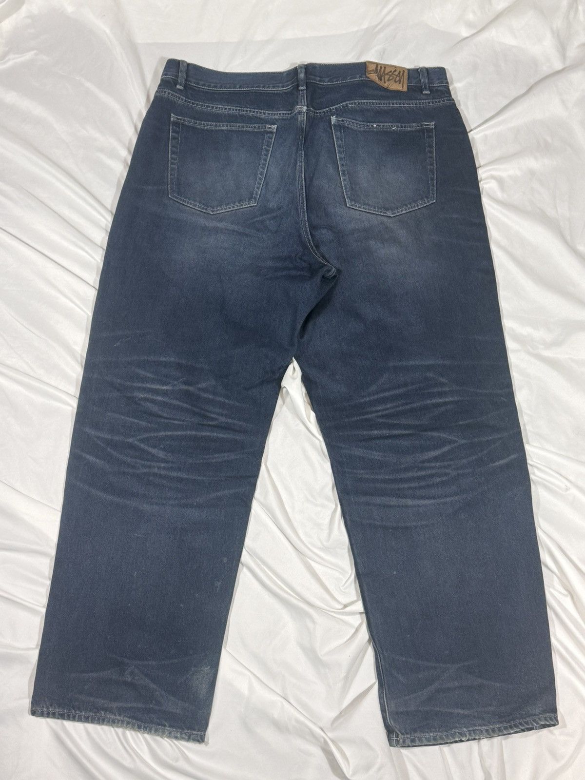 Stussy Stussy Blue Denim Vintage Wash Big OL Jeans Size US 38 / EU 54 - 8 Thumbnail