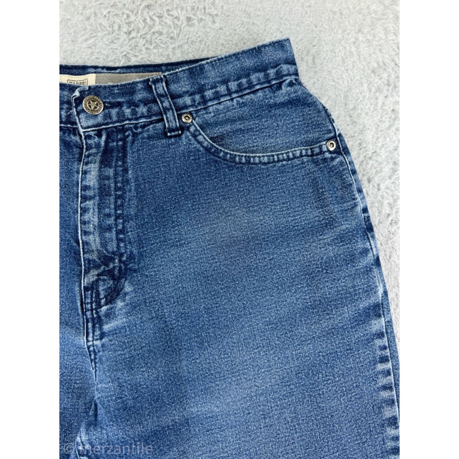 Faded Glory Faded Glory Jeans Womens 10 Denim Blue Bootcut Stretch Regular 5-Pocket Inseam 27.5" Cotton Blend Size 32" / US 10 / IT 46 - 7 Thumbnail