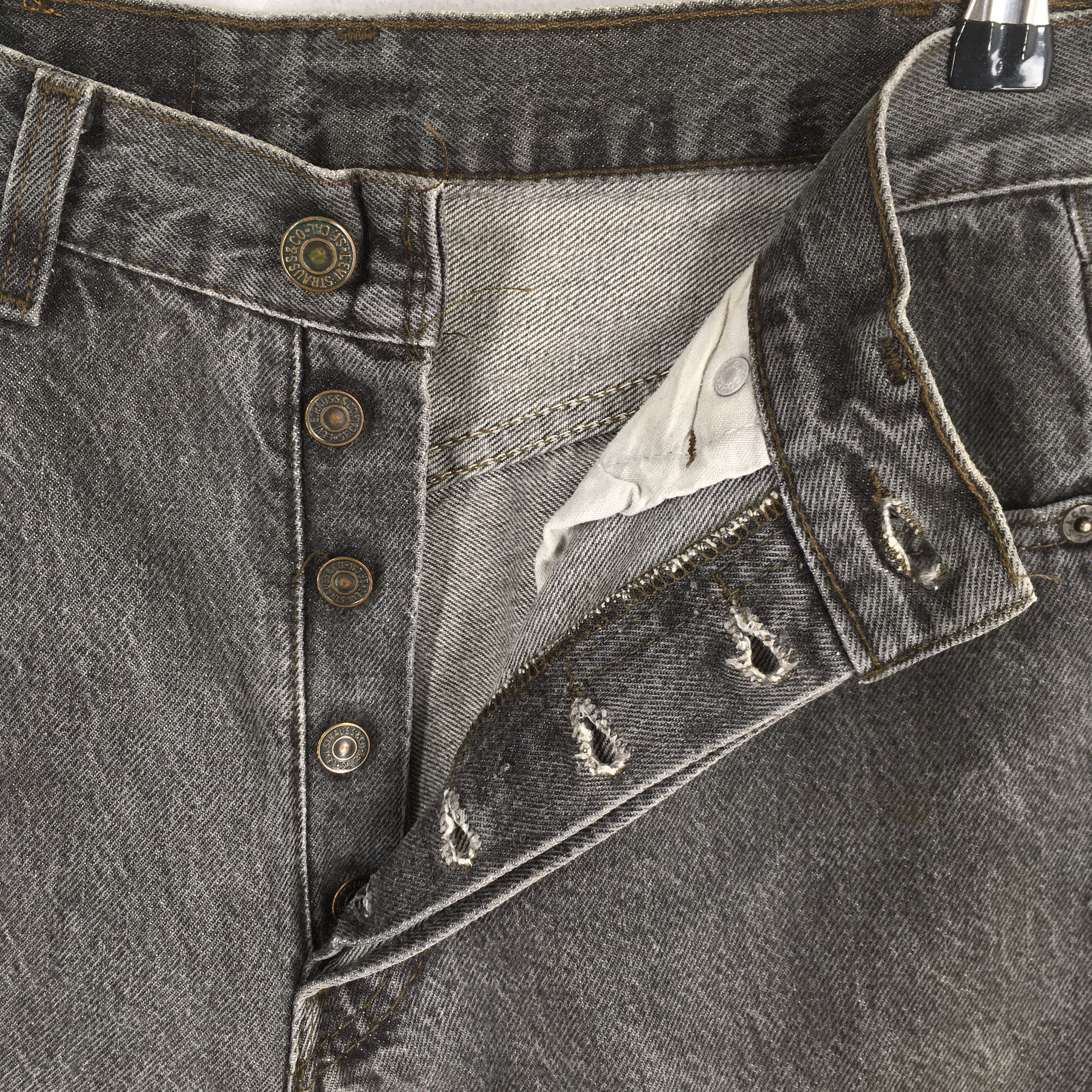 Levi's Size 28x31 Vintage 80s Levi's 501 Black Jeans S926 Size US 28 / EU 44 - 6 Thumbnail