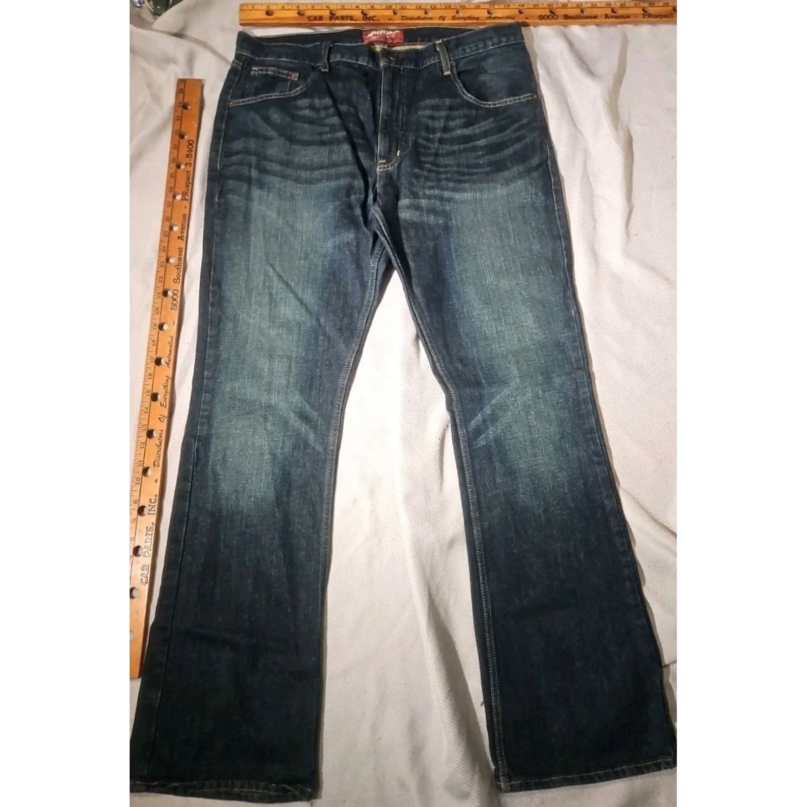 Vintage VINTAGE Arizona Jean Co Pants Mens 36x34 Blue Original Bootcut Denim Jeans Whisker Y2k Size US 36 / EU 52 - 2 Thumbnail