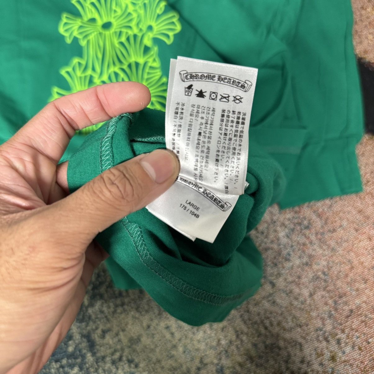Chrome Hearts CHROME HEARTS CEMETERY CROSS LONG SLEEVE TEE GREEN Size US L / EU 52-54 / 3 - 10 Thumbnail