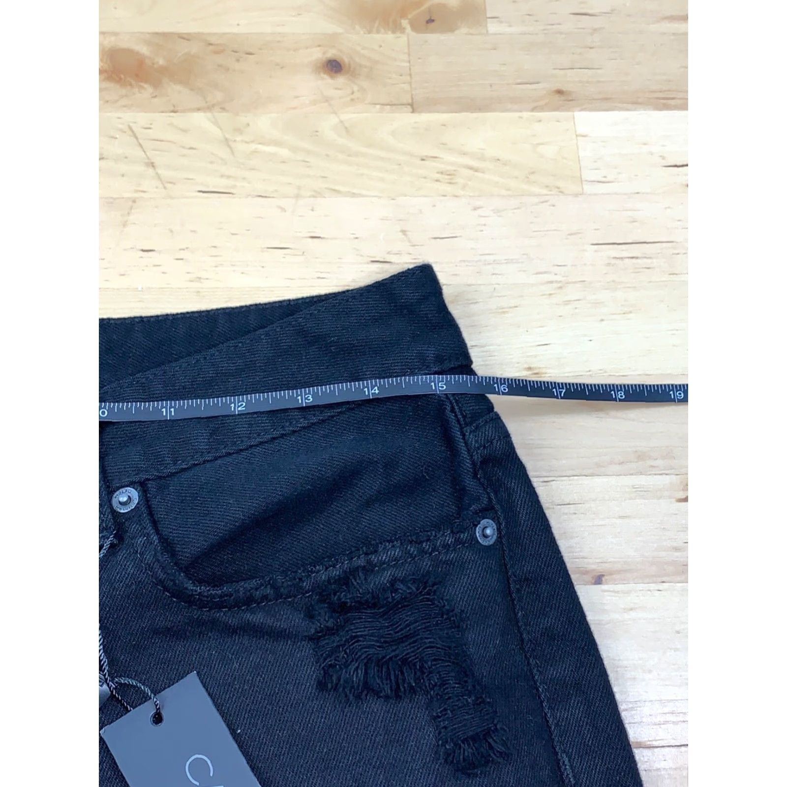 Vintage NWT Carmar Womens Baggy Jeans Black 28 Size Festival 90s Womens? Size 28" / US 6 / IT 42 - 7 Thumbnail