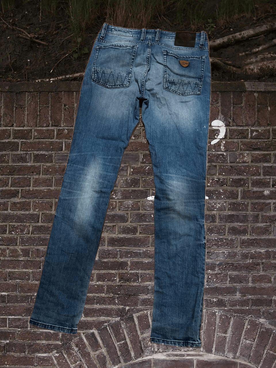 Ed Hardy ED HARDY Low Rise Boot Cut Y2K Vintage Jeans Size 30" / US 8 / IT 44 - 1 Thumbnail