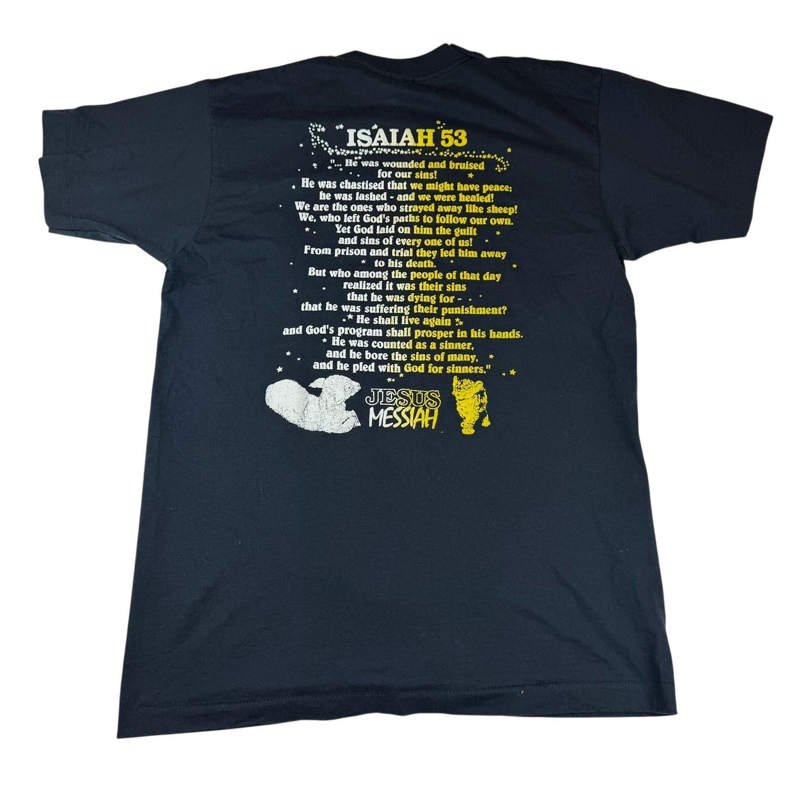 Other Vintage 1988 Jesus Messiah Lion Lamb Graphic Tee Size L Size US L / EU 52-54 / 3 - 2 Thumbnail