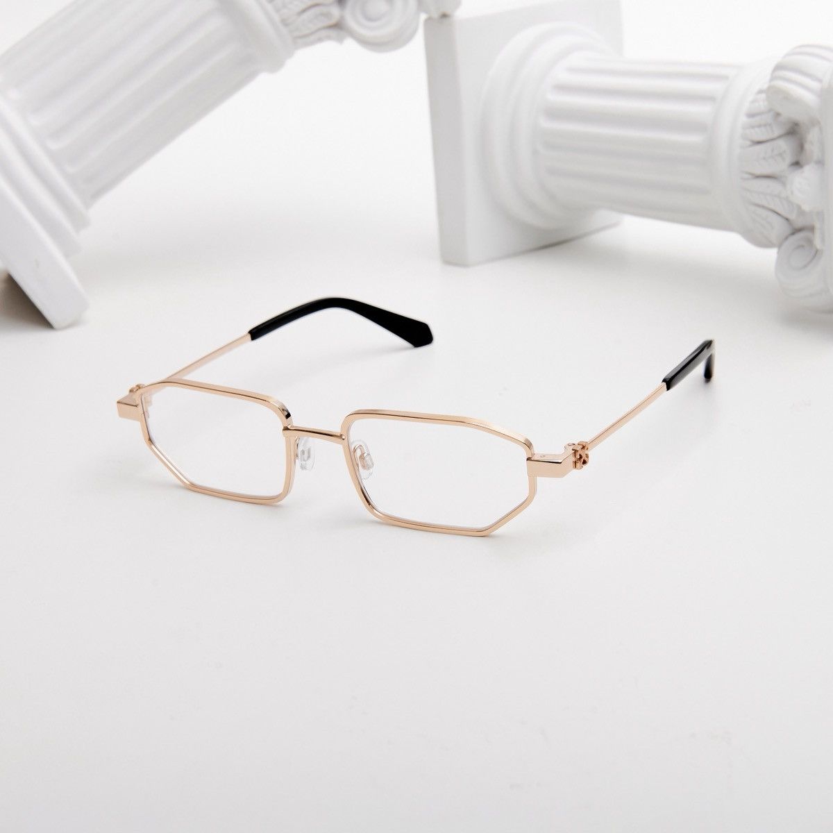 OFF WHITE STYLE 89 GOLD GLASSES