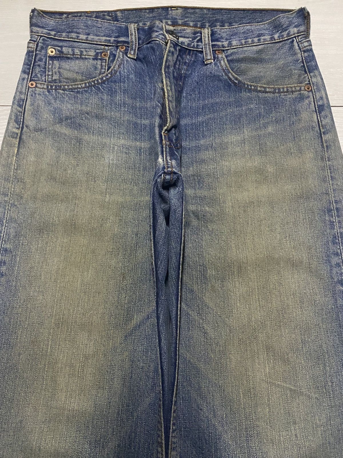 Levi's Vintage Clothing Vintage Levis 503 Mud Wash Distressed Baggy Jeans Size US 31 - 3 Thumbnail
