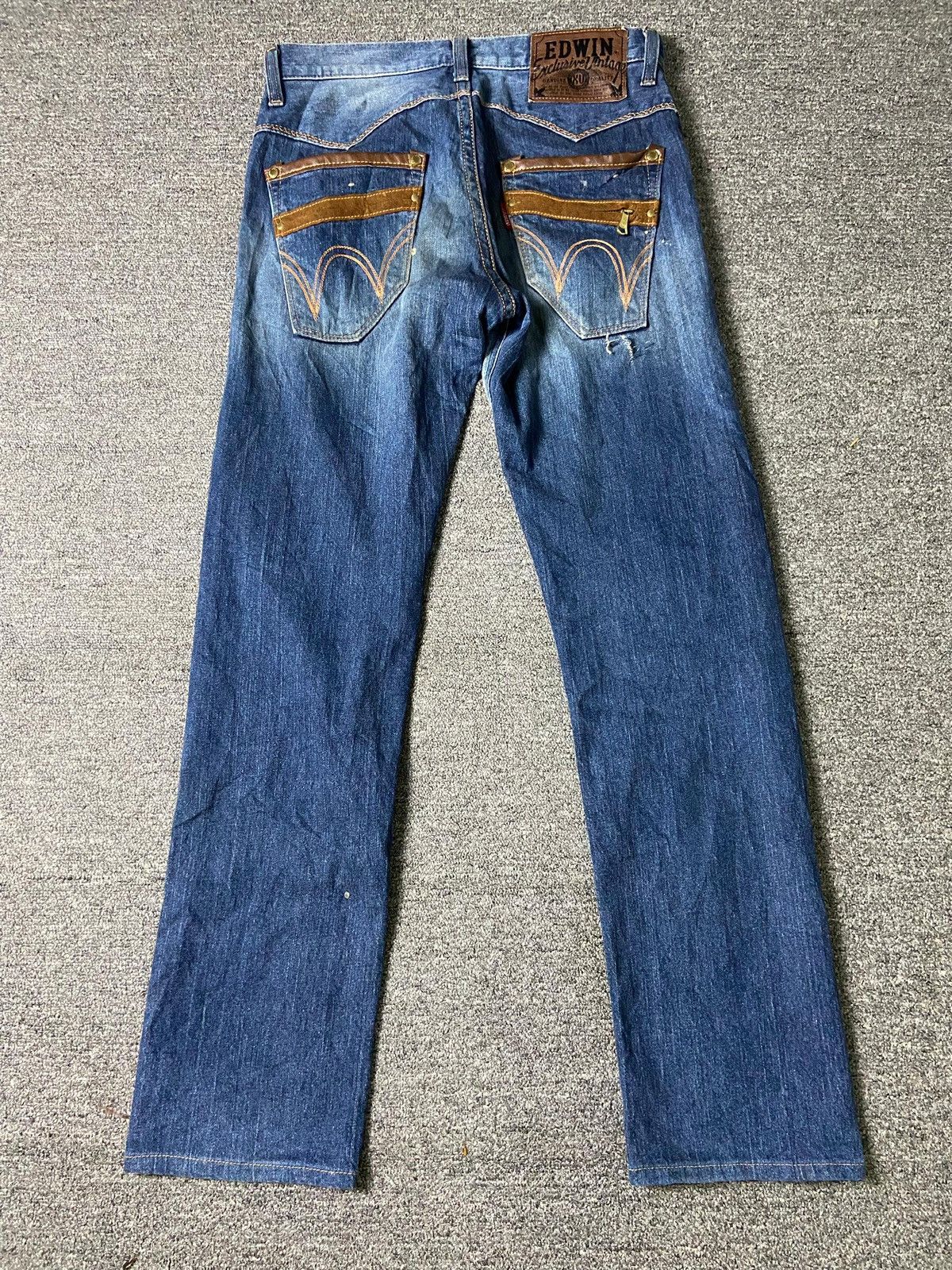 Edwin × Japanese Brand × Vintage EDWIN 403 Exclusive Vintage Distressed Denim Jeans (133) Size US 32 / EU 48 - 2 Thumbnail