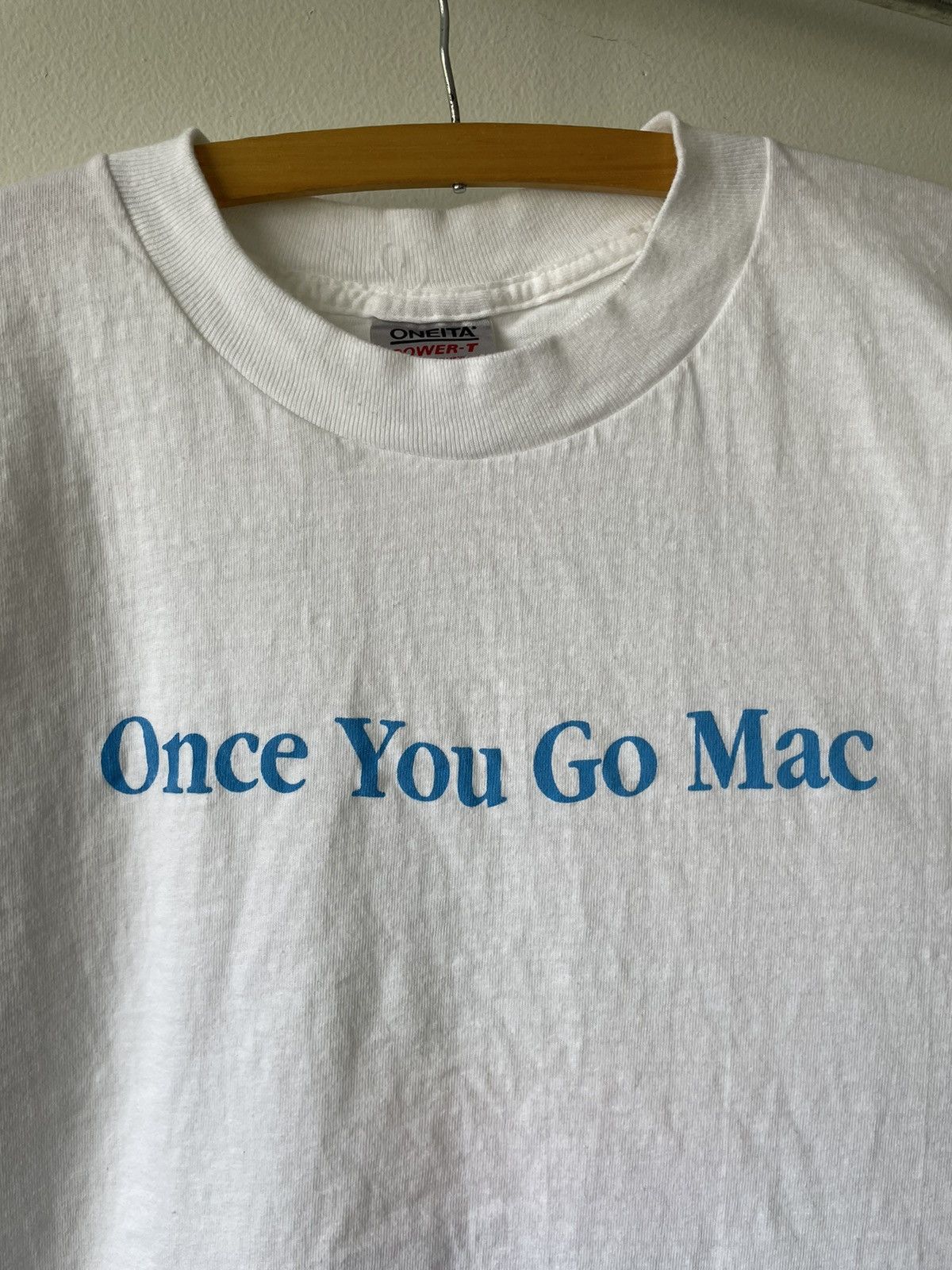 Apple Vintage 90s Apple Once You Go Mac tee Size US XL / EU 56 / 4 - 7 Thumbnail