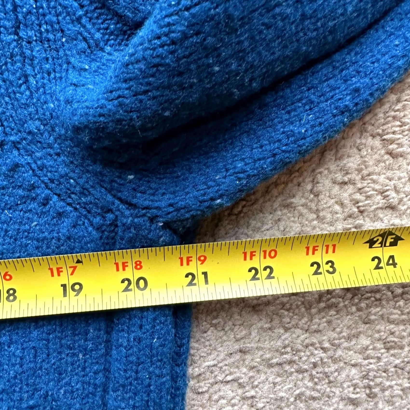 Nautica Nautica Sweater Womens XL Crewneck Cableknit Pullover Long Sleeve Blue Wool Size XL / US 12-14 / IT 48-50 - 7 Thumbnail