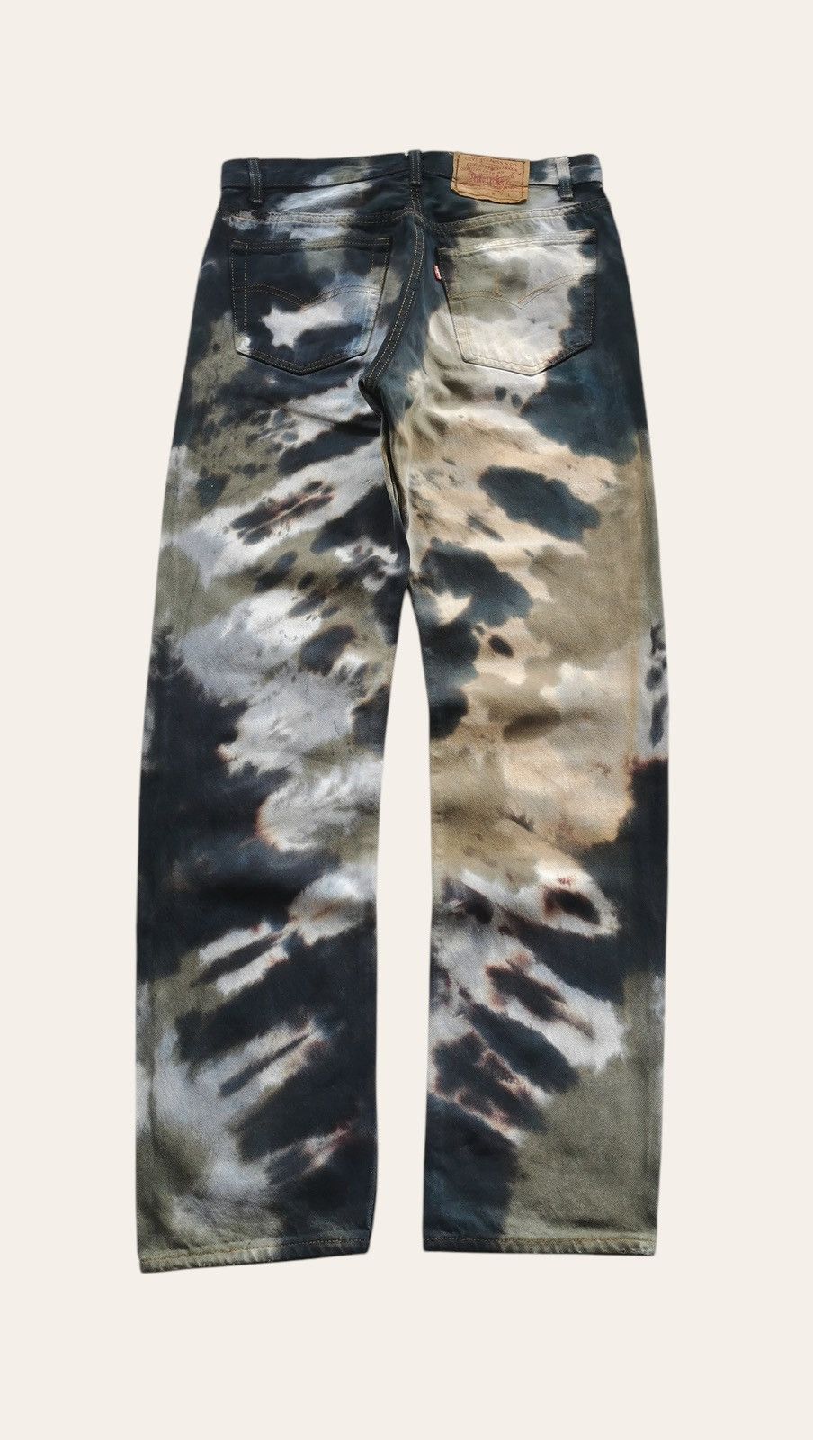 Levi's Vintage Levis 501 Bleach Tie Dye Denim Jeans Size US 32 / EU 48 - 5 Thumbnail